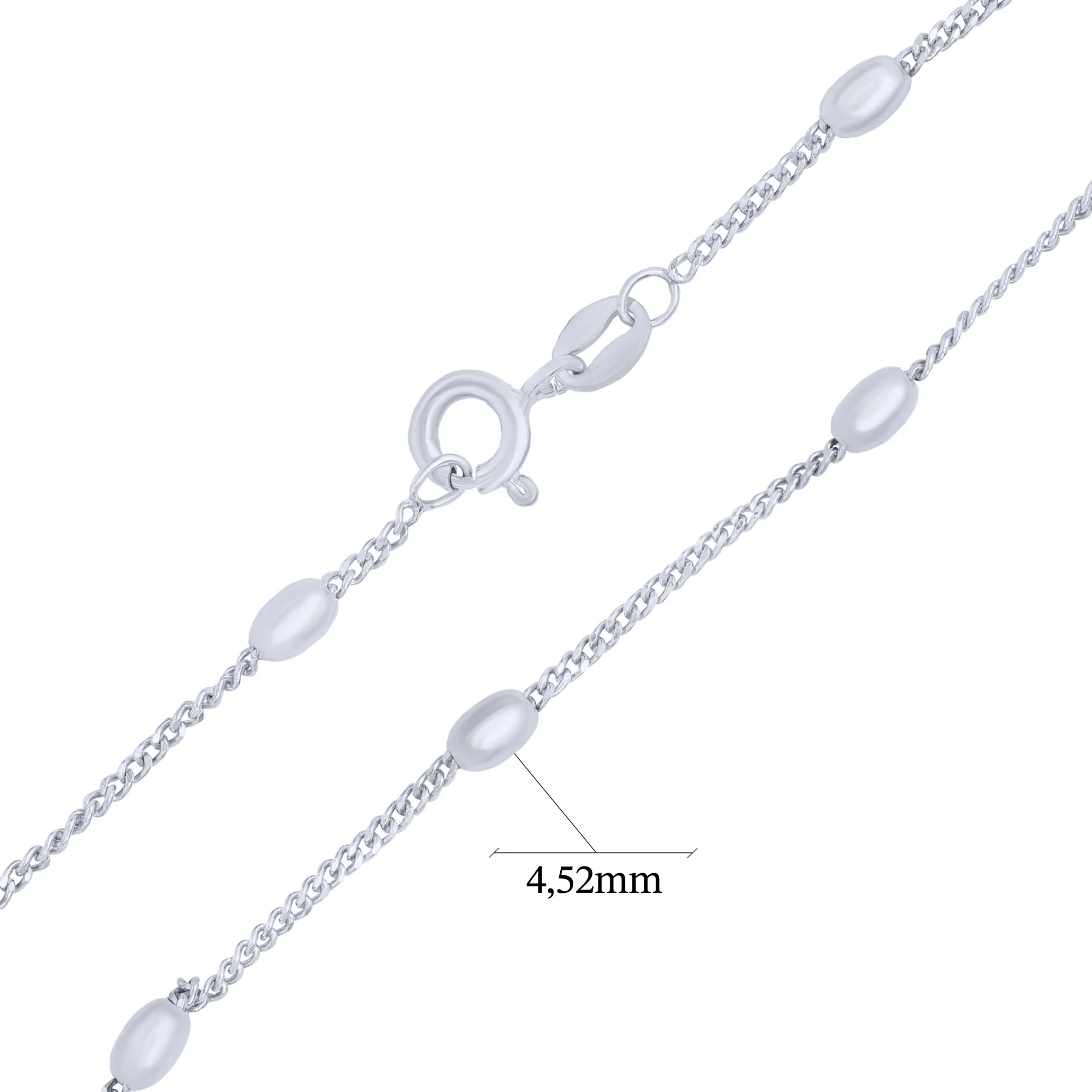 Браслет из серебра плетение панцирное - 1714879 – изображение 3