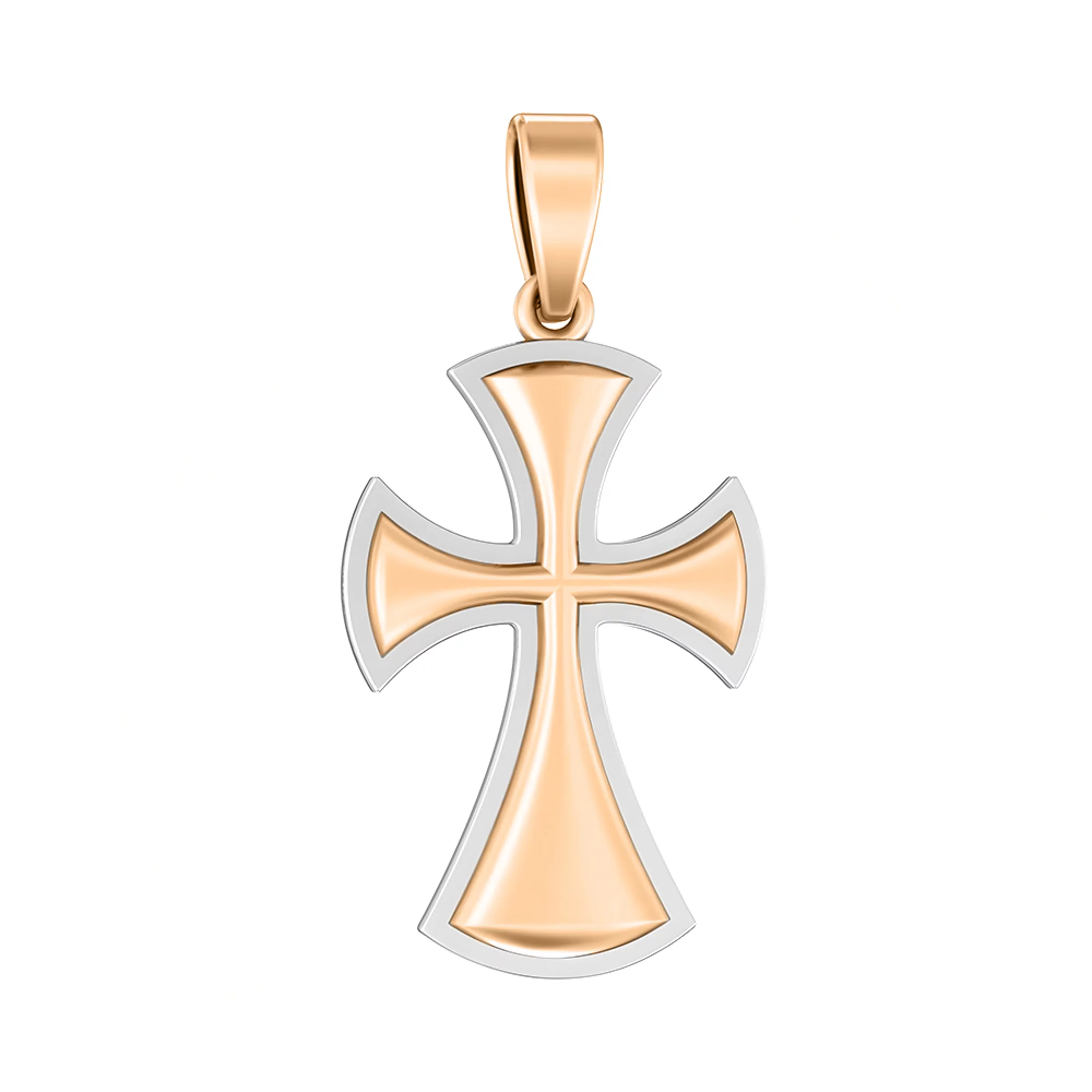 Золотой декоративный крестик - 1522337 – изображение 1
