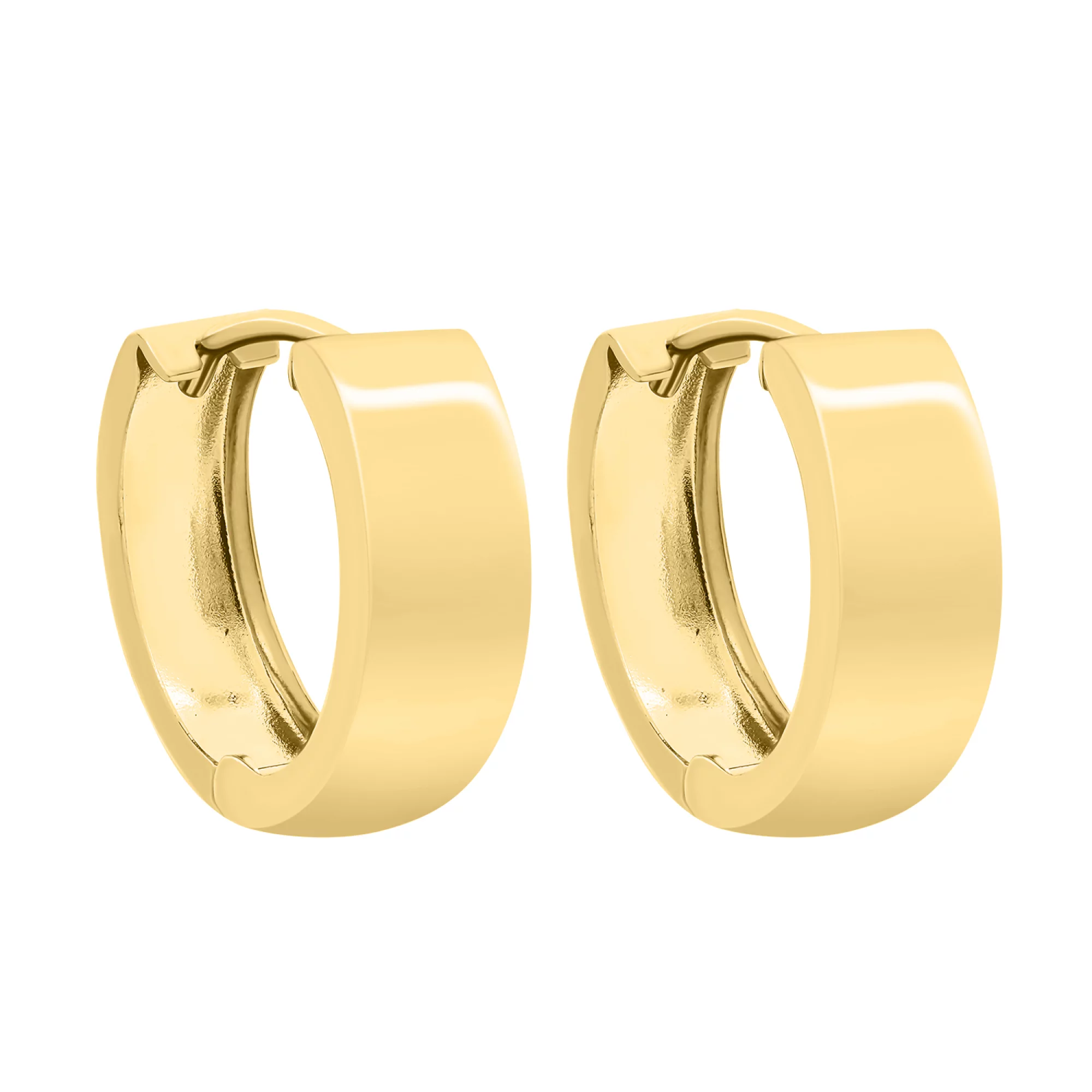 Серьги-кольца из желтого золота - 1542055 – изображение 1