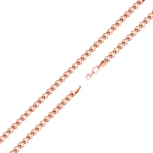 Браслет з комбінованого золота плетіння фантазія - 1268045