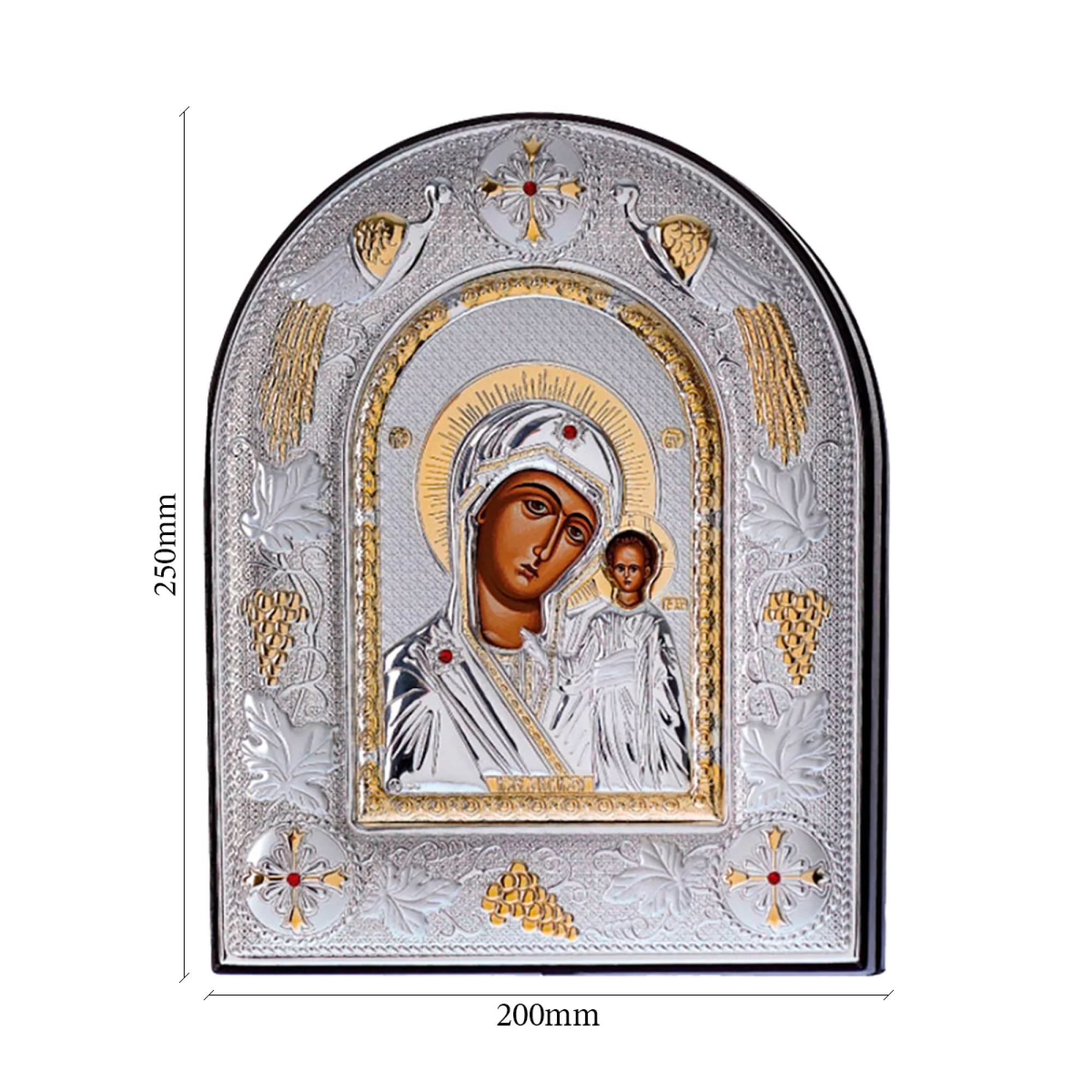 Икона Пресвятая Богородица "Казанская" 200х250 мм. - 1438391 – изображение 3