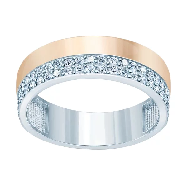Серебряное кольцо с позолотой и фианитом. Артикул 7201/500443-ЗНР: цена, отзывы, фото – купить в интернет-магазине AURUM