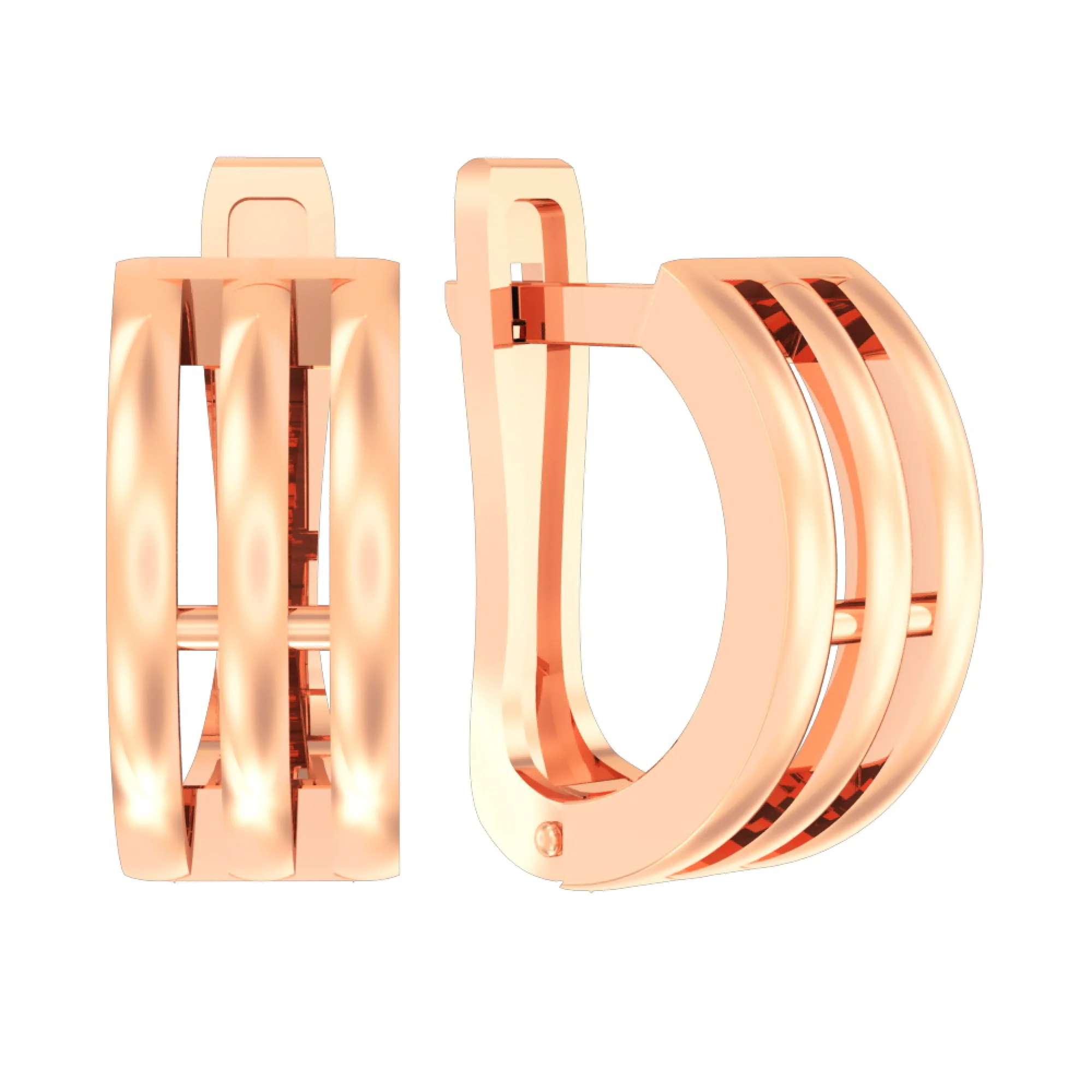 Сережки из красного золота - 965615 - 1