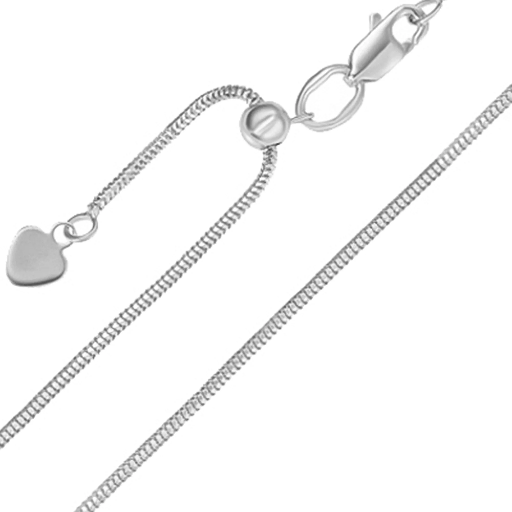 Ланцюг зі срібла плетіння снейк - 1451657 – зображення 1