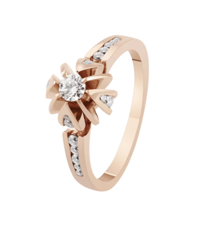 Золотое кольцо с бриллиантами. Артикул К1688: цена, отзывы, фото – купить в интернет-магазине AURUM