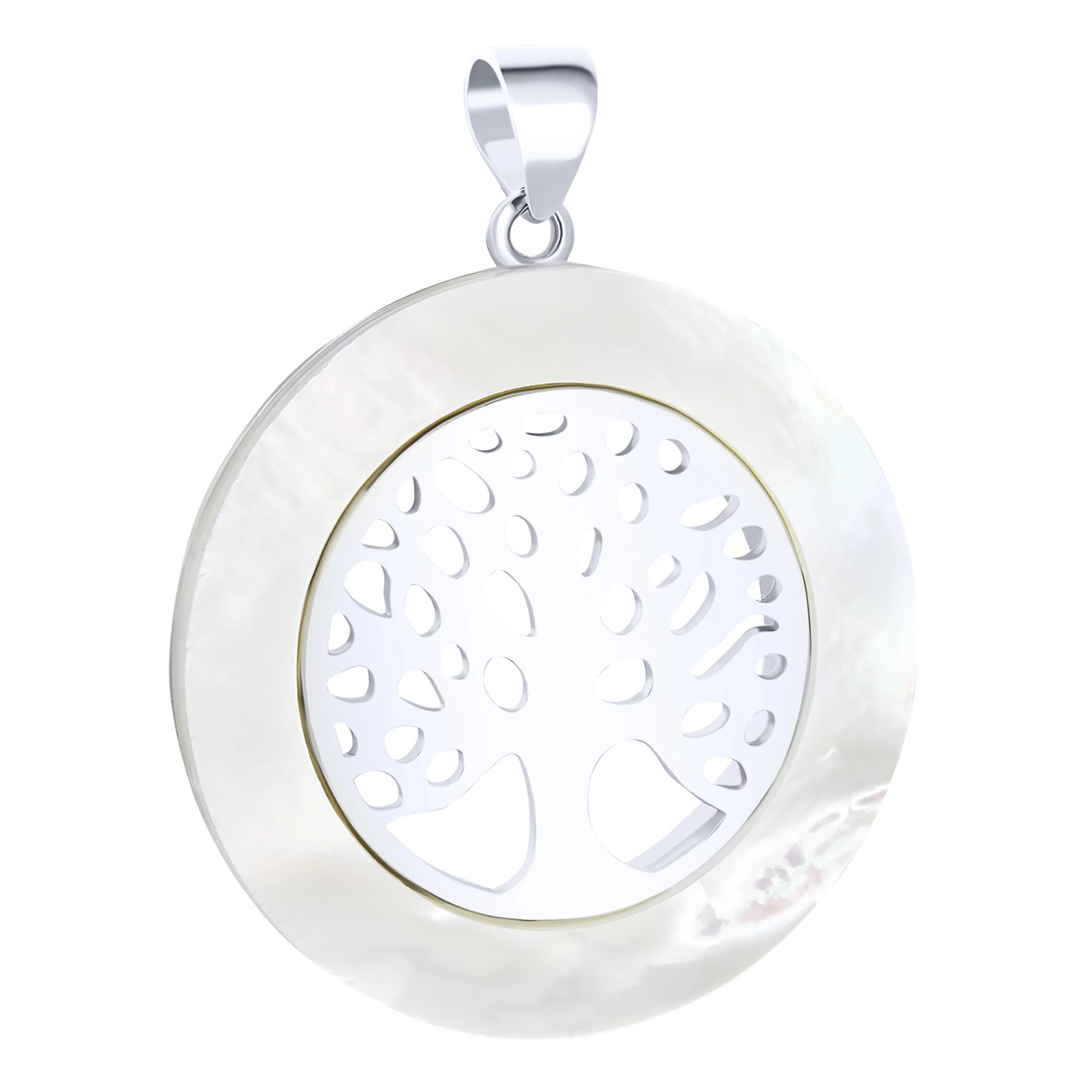 Серебряная подвеска с эмалью "Дерево Жизни" - 1612543 – изображение 2