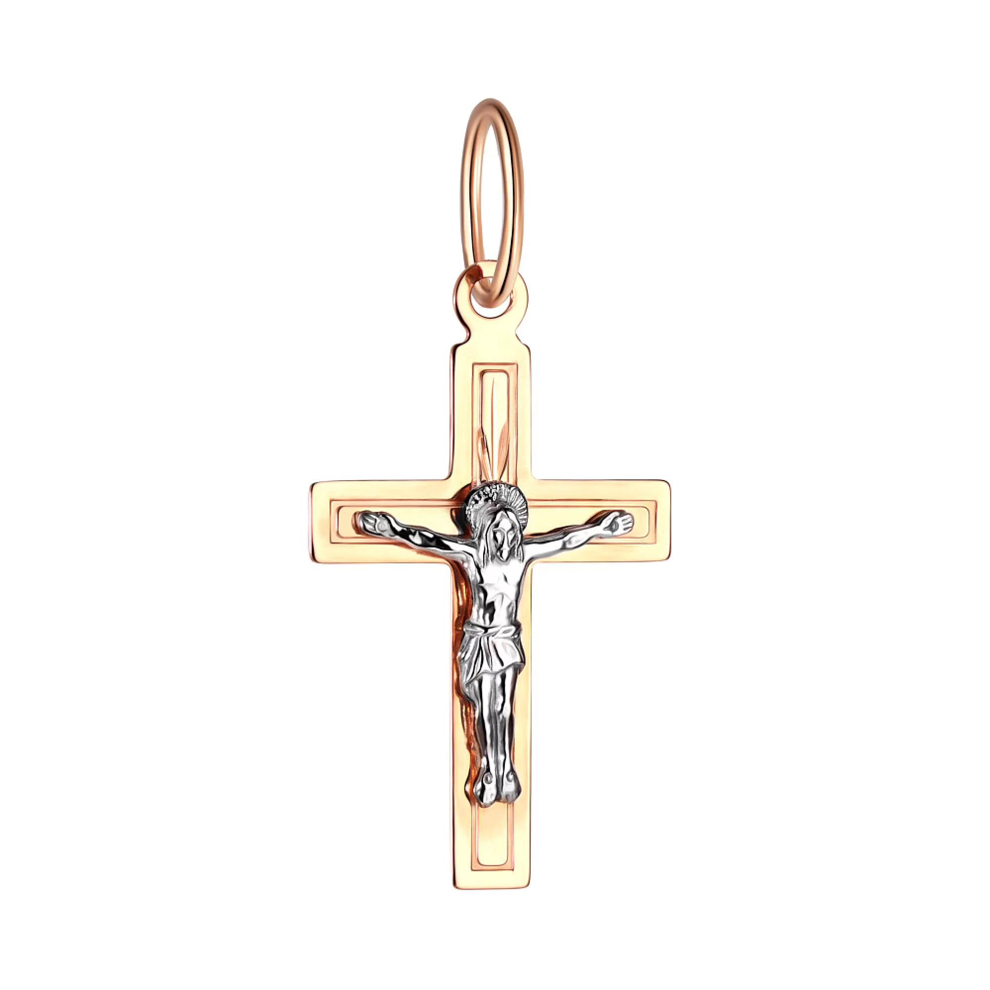 Крестик из красного золота - 1410665 – изображение 1