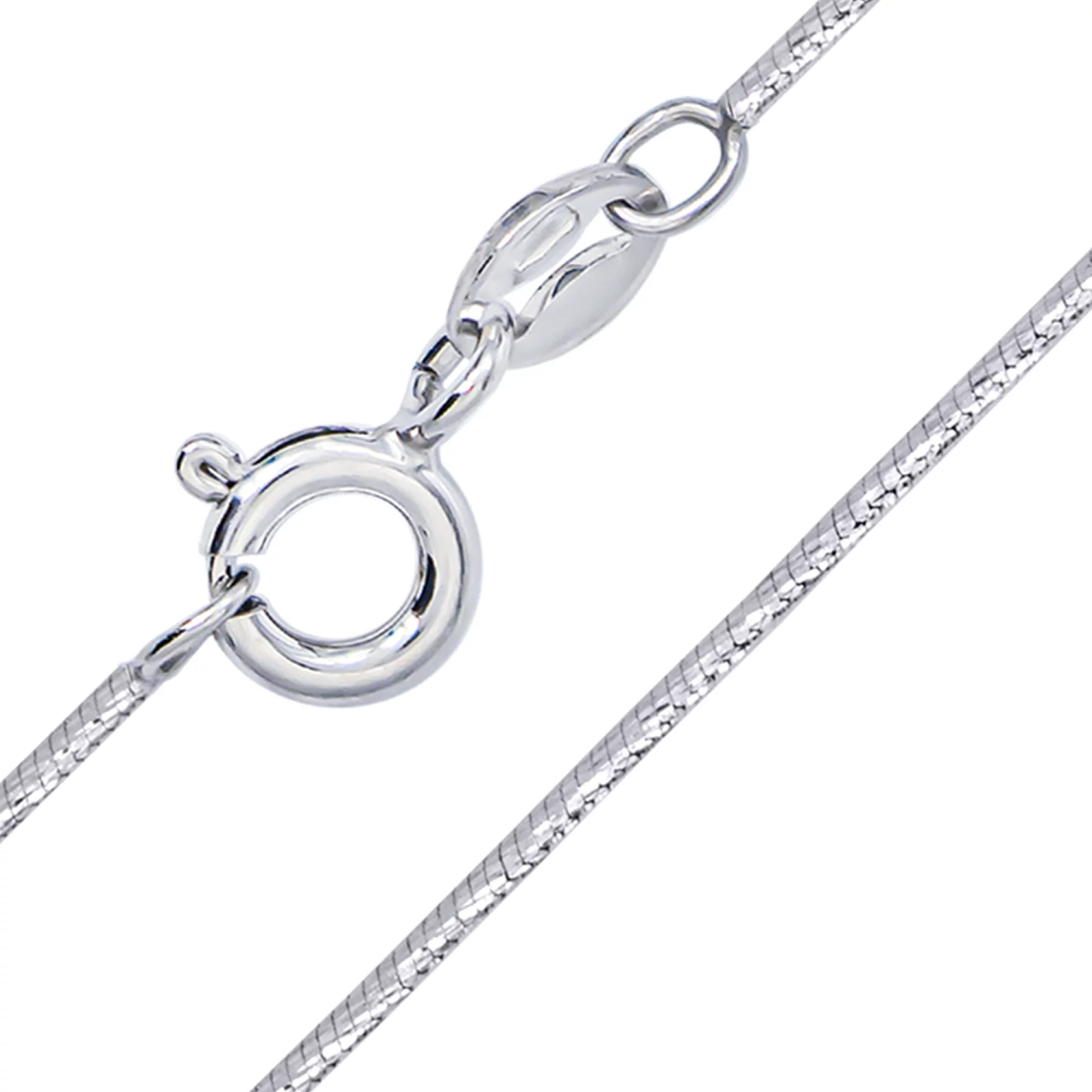Серебряная цепочка в плетении снейк - 1443067 – изображение 1