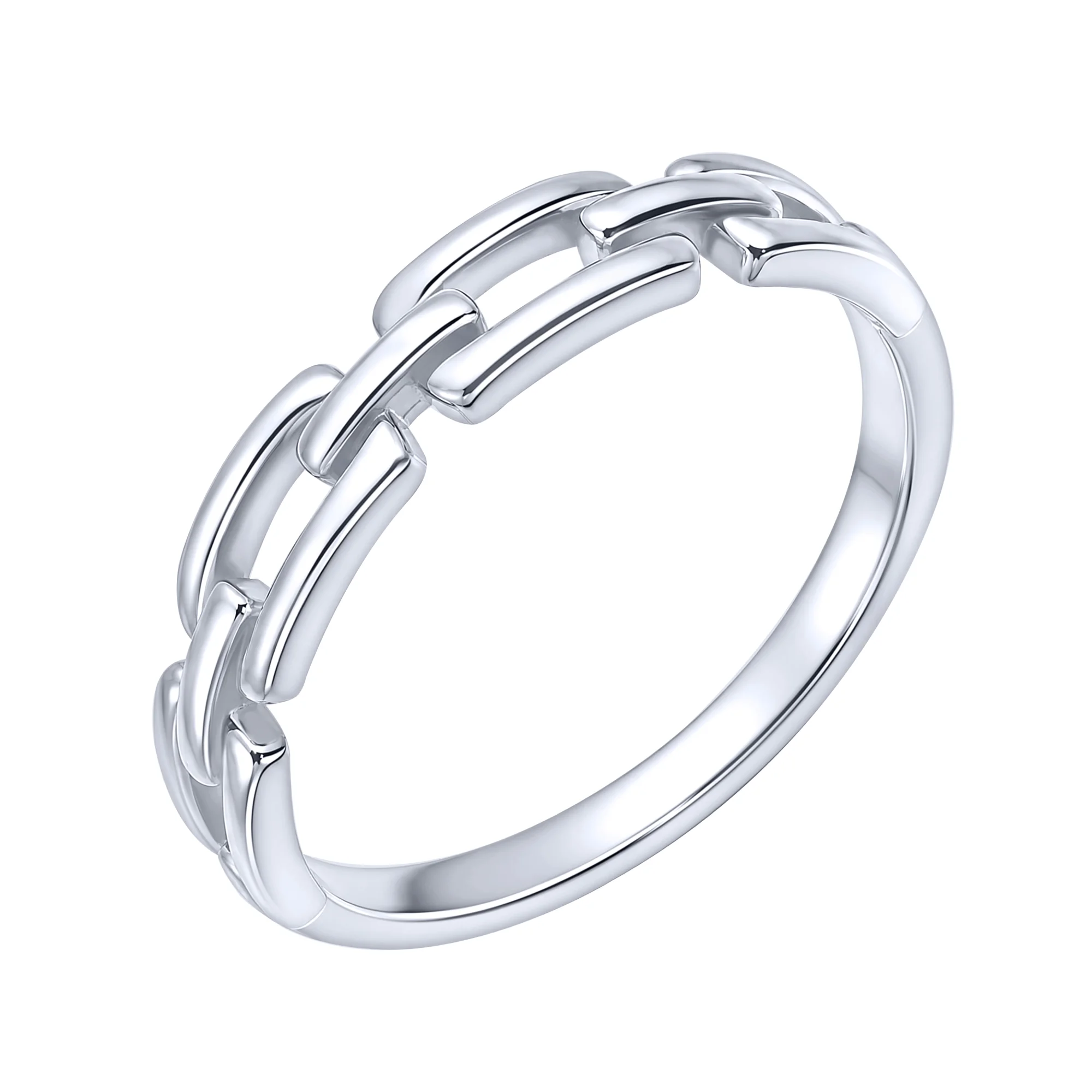 Кольцо "Звенья" из серебра  - 2280996 - 1