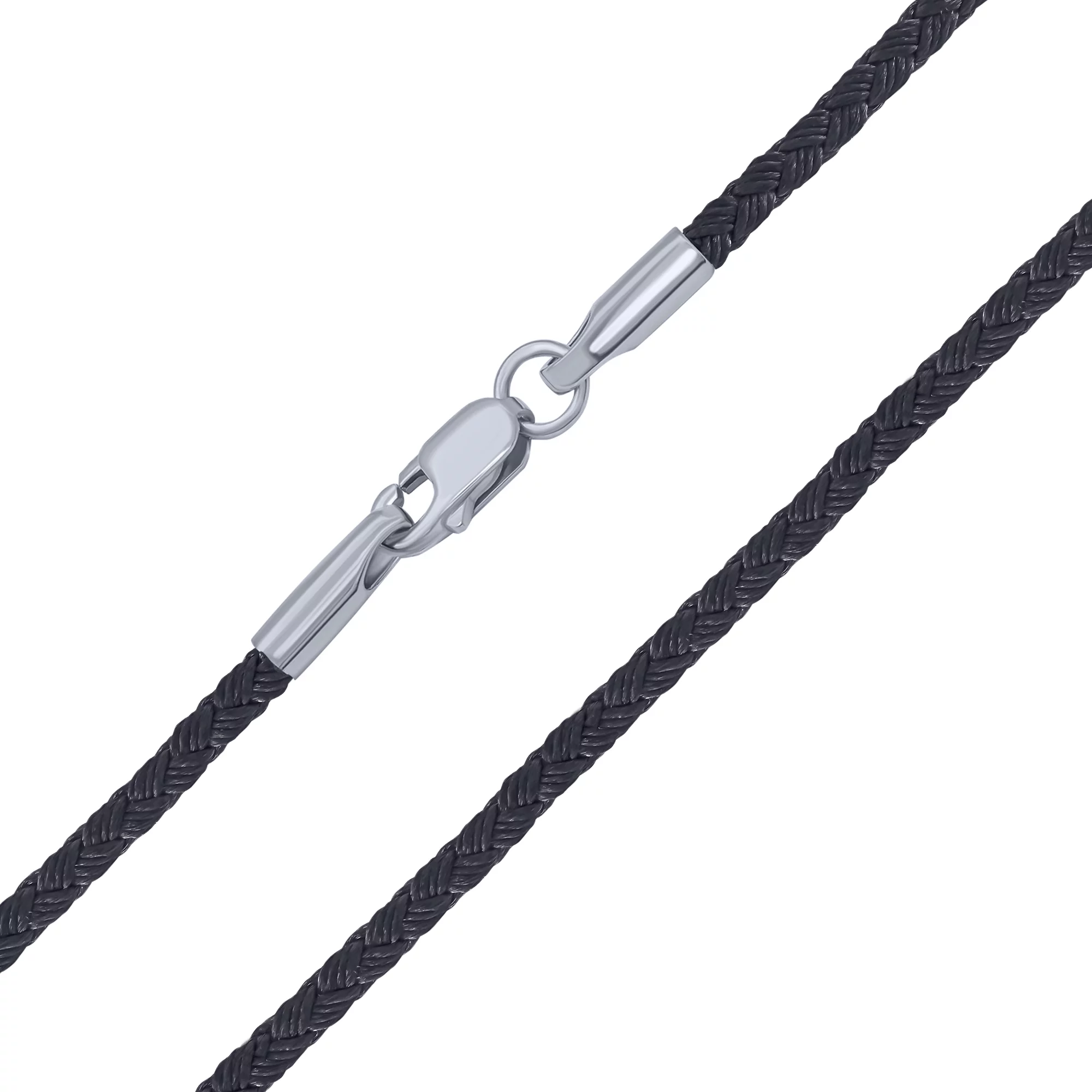 Вощеный шнурок с серебром - 1609451 – изображение 1
