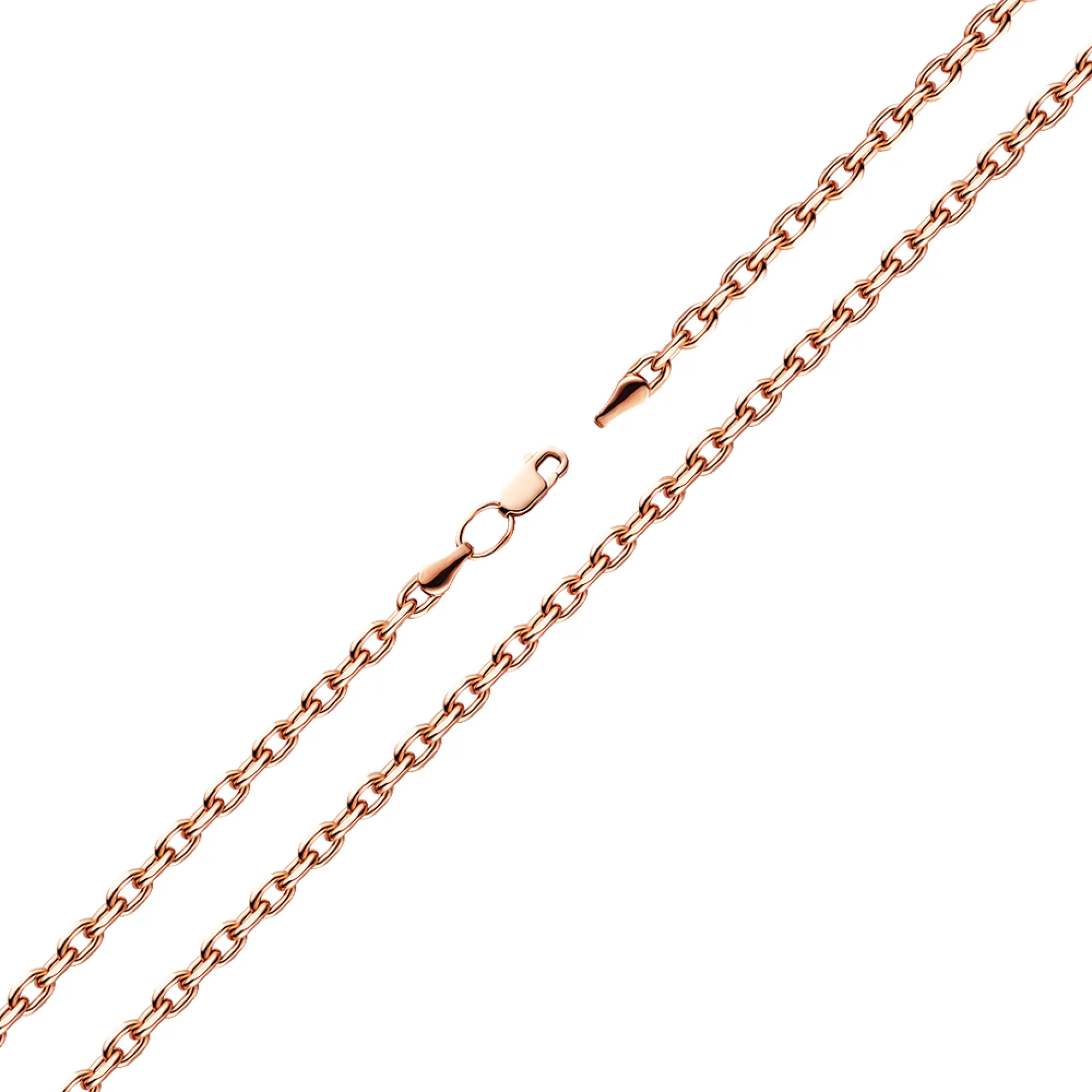 Браслет из красного золота якорное плетение - 1260264 – изображение 1