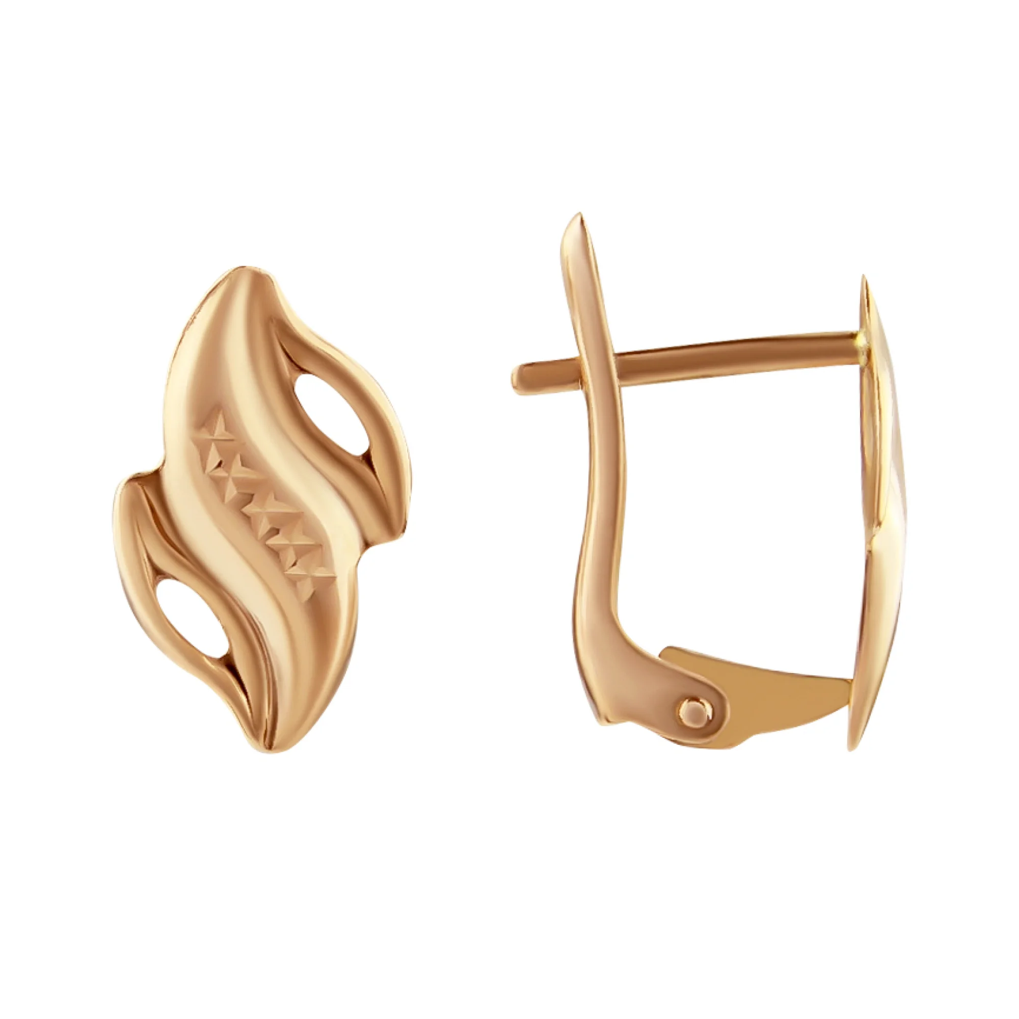 Серьги  из красного золота - 407784 - 1