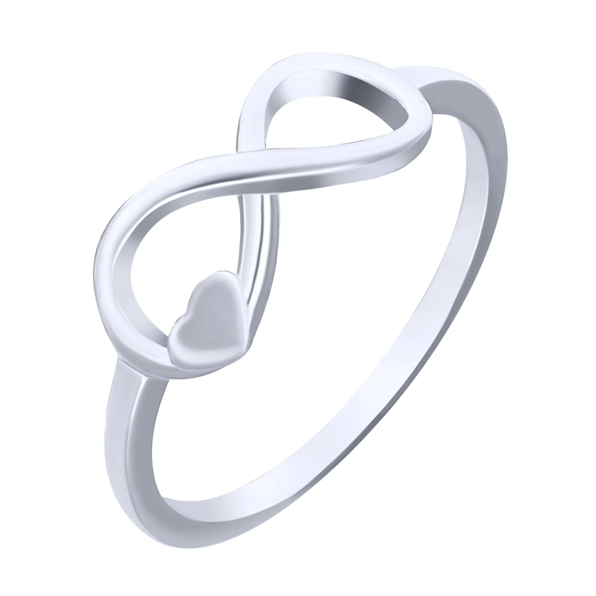 Серебряное кольцо "Бесконечность" - 1679517 – изображение 1