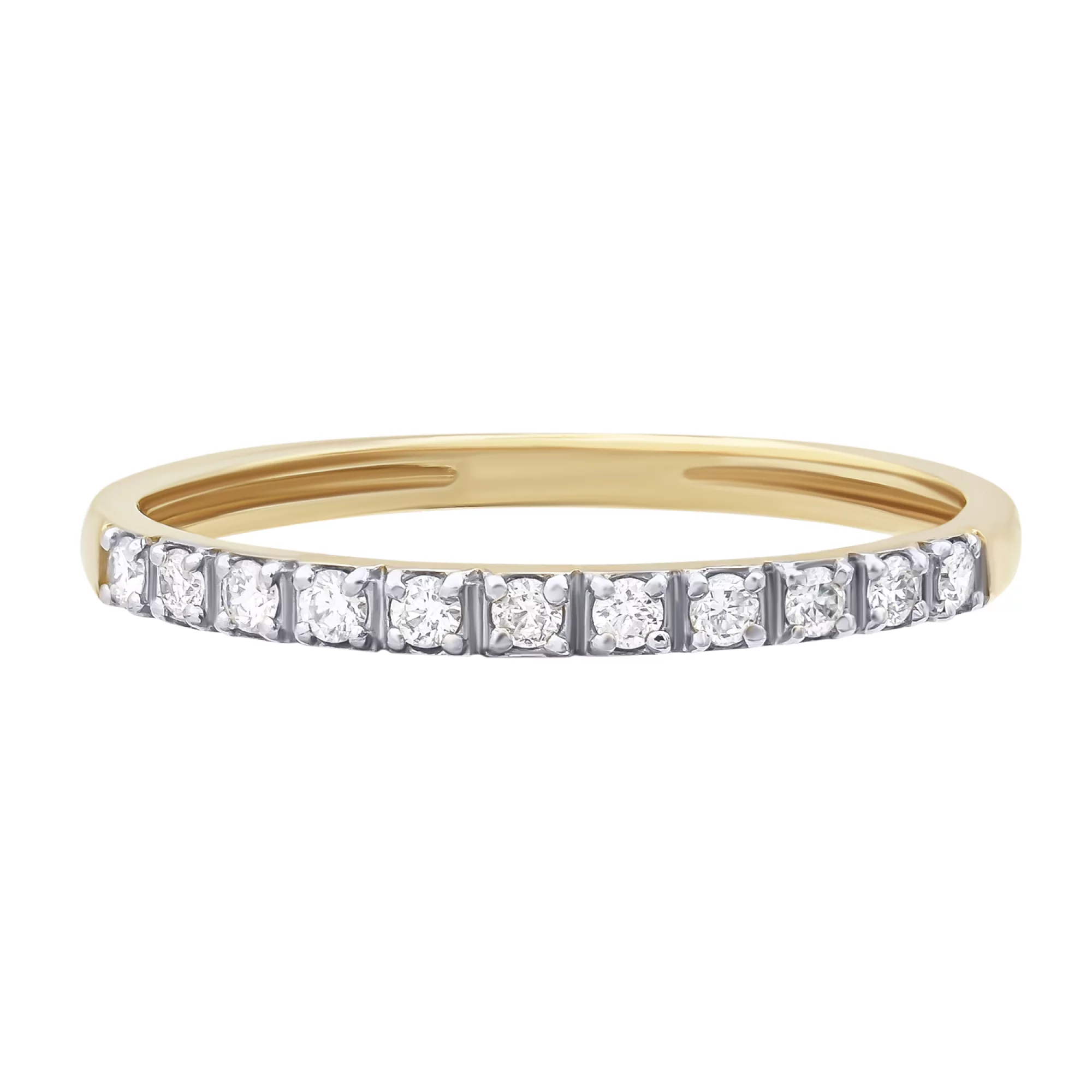 Кольцо золотое с бриллиантами - 776088 – изображение 2