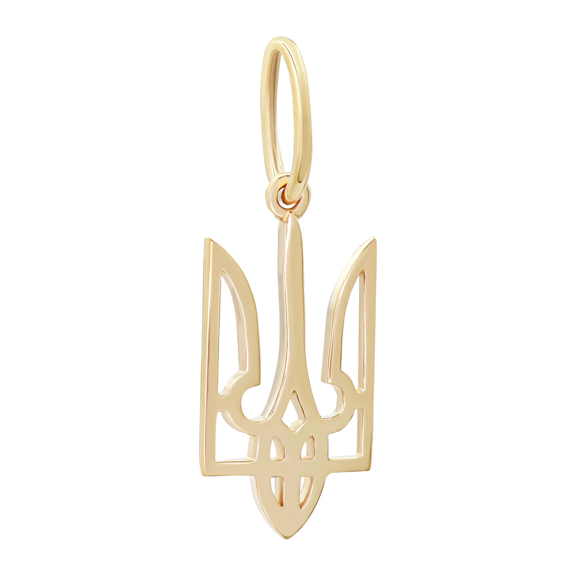 Золотой подвес тризуб-"Герб Украины" - 1533769 – изображение 1