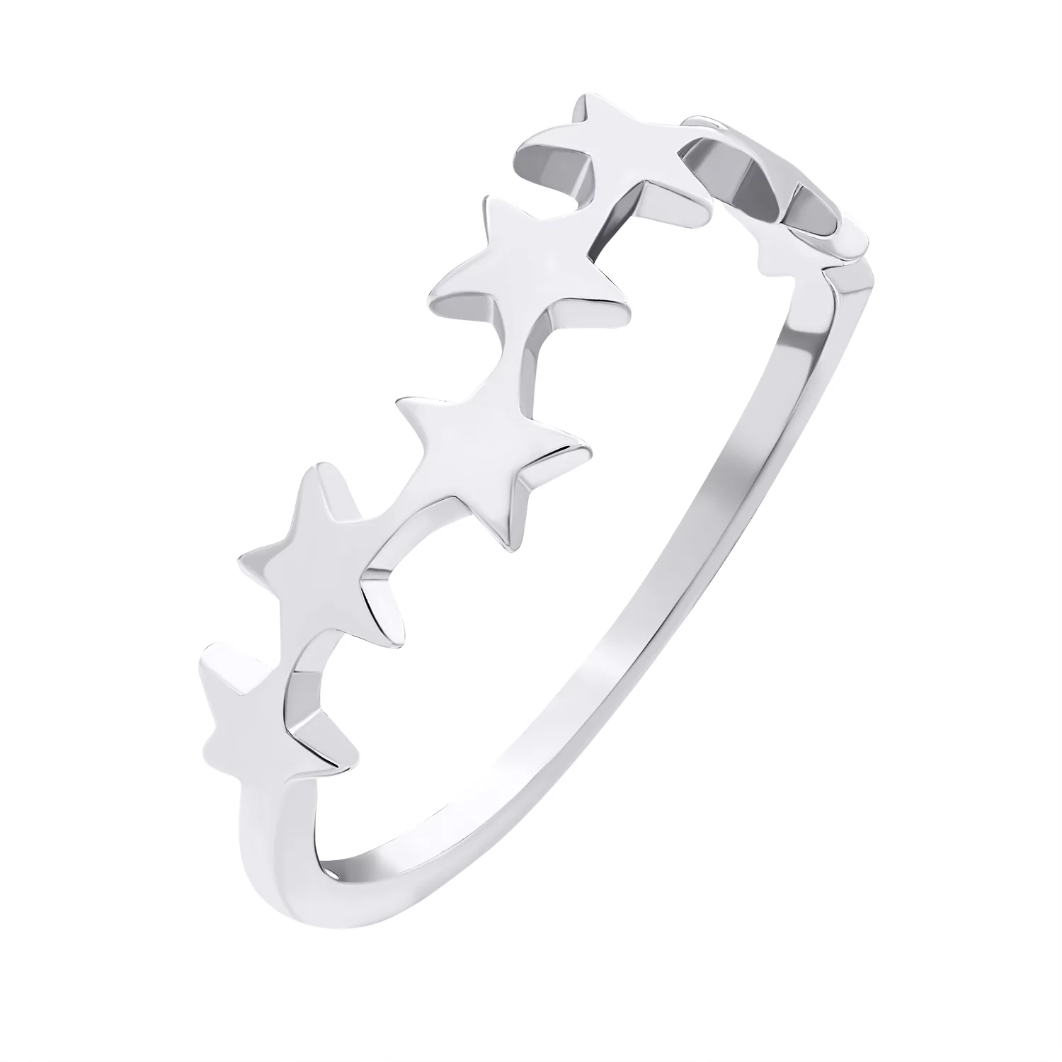 Кольцо из серебра с дорожкой Звездочек. Артикул 7501/К2/1156: цена, отзывы, фото – купить в интернет-магазине AURUM