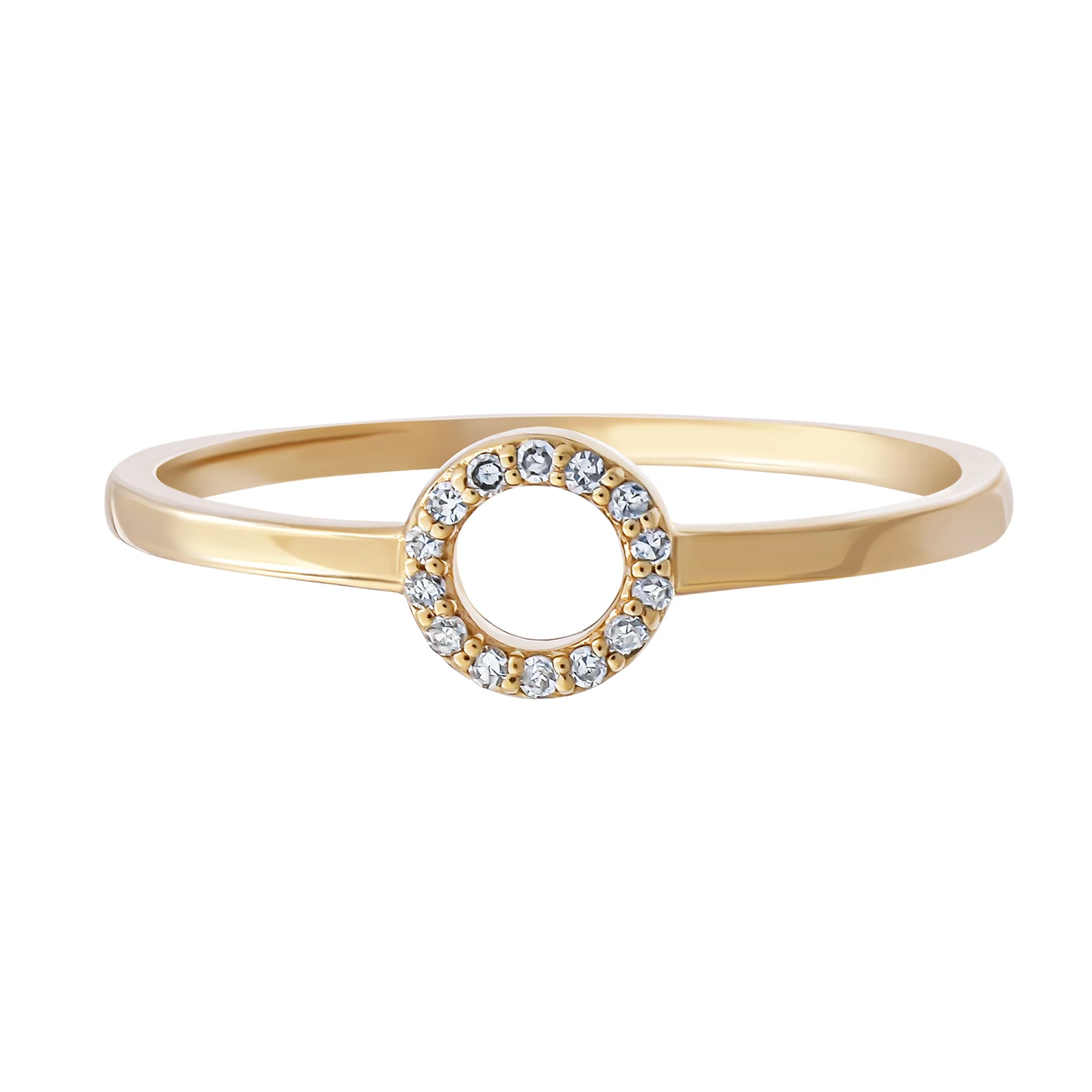 Кольцо из красного золота с бриллиантами - 1266210 – изображение 2