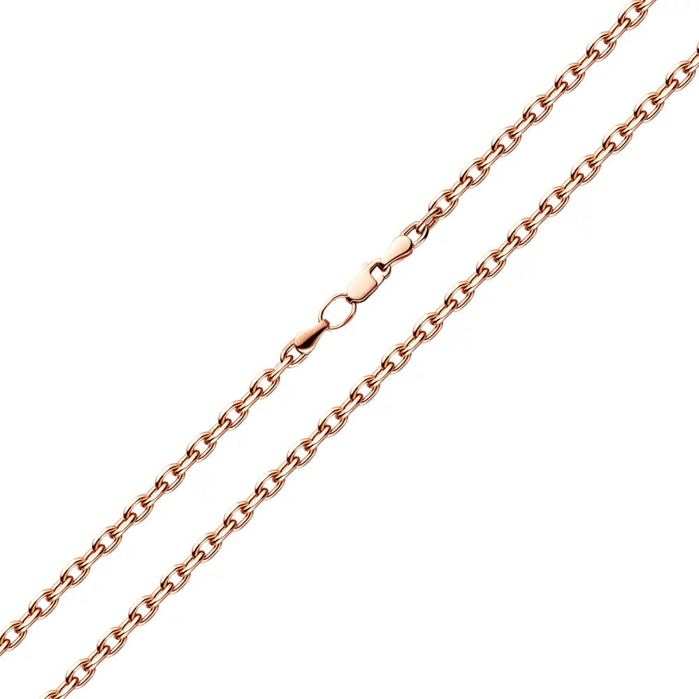 Ланцюг з червоного золота плетіння Якір. Артикул 306202: ціна, відгуки, фото – купити в інтернет-магазині AURUM
