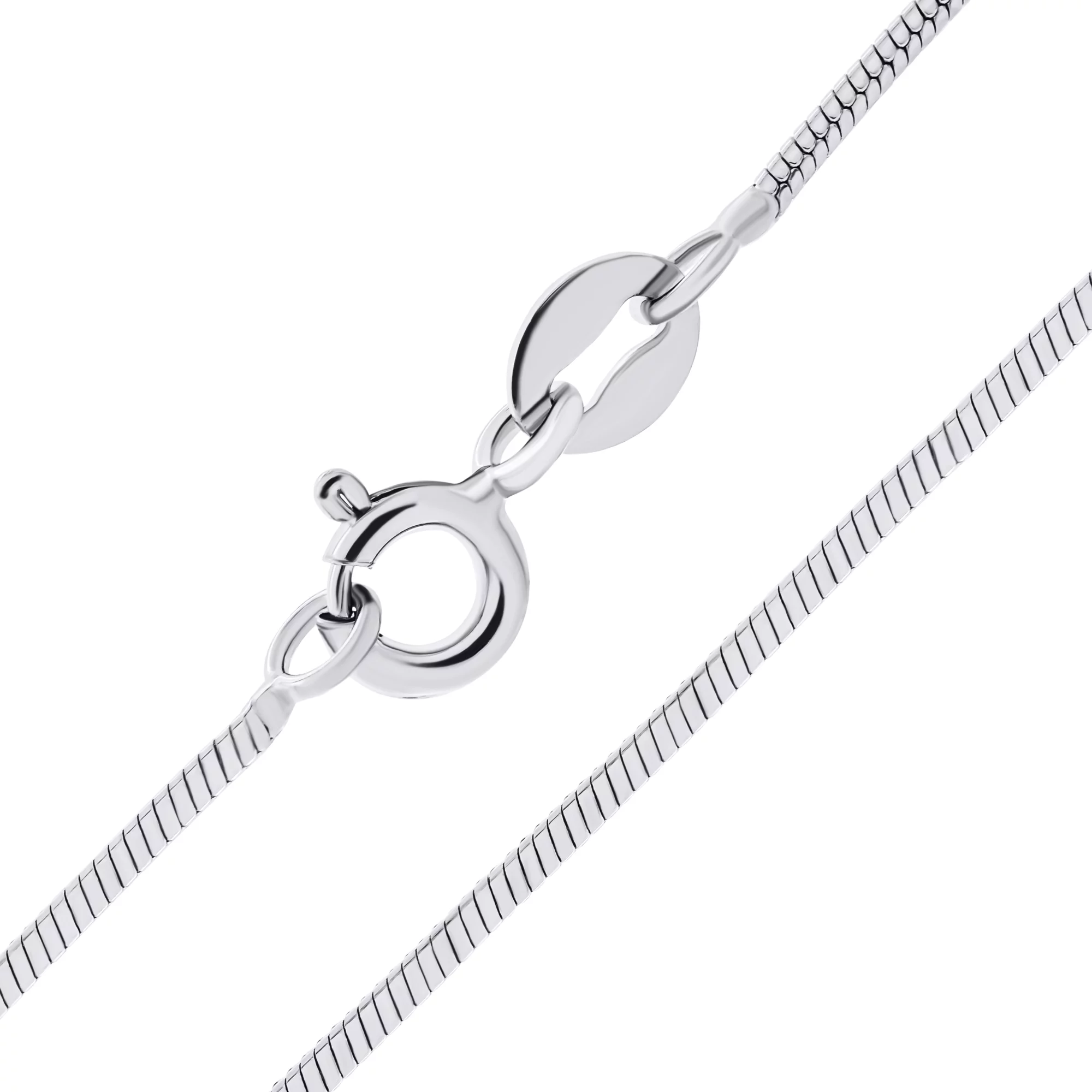 Серебряная цепочка плетение снейк - 1529229 – изображение 1