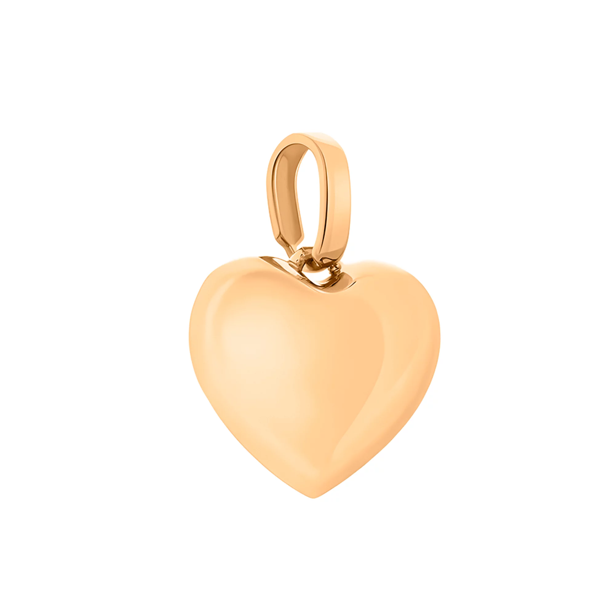 Золотой подвес в виде "Сердца" - 452047 – изображение 1