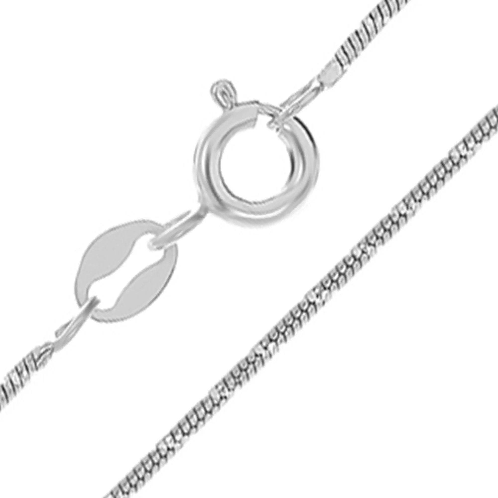 Серебряная цепочка плетением снейк - 648367 – изображение 1