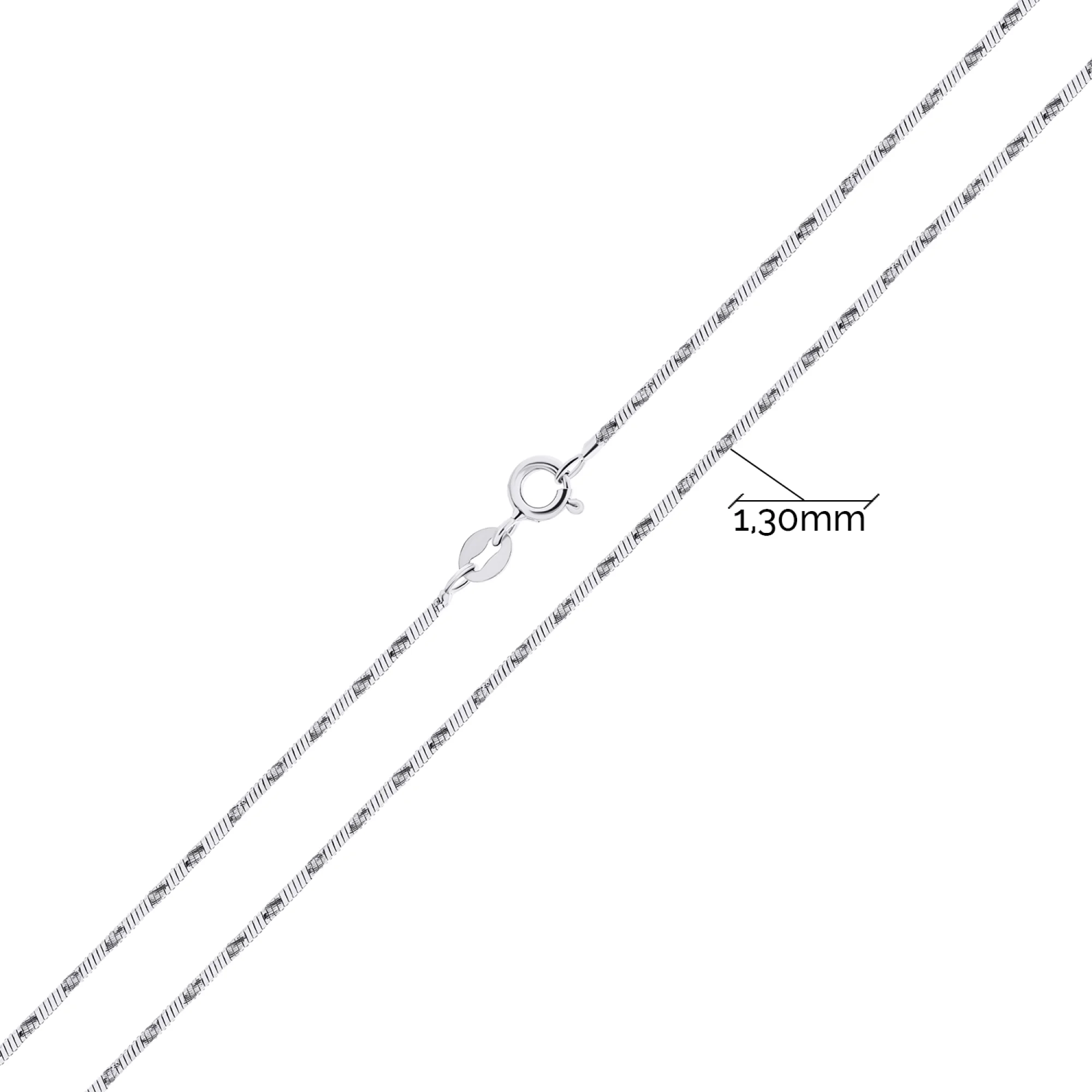 Серебряная цепочка плетение снейк - 1529075 - 2