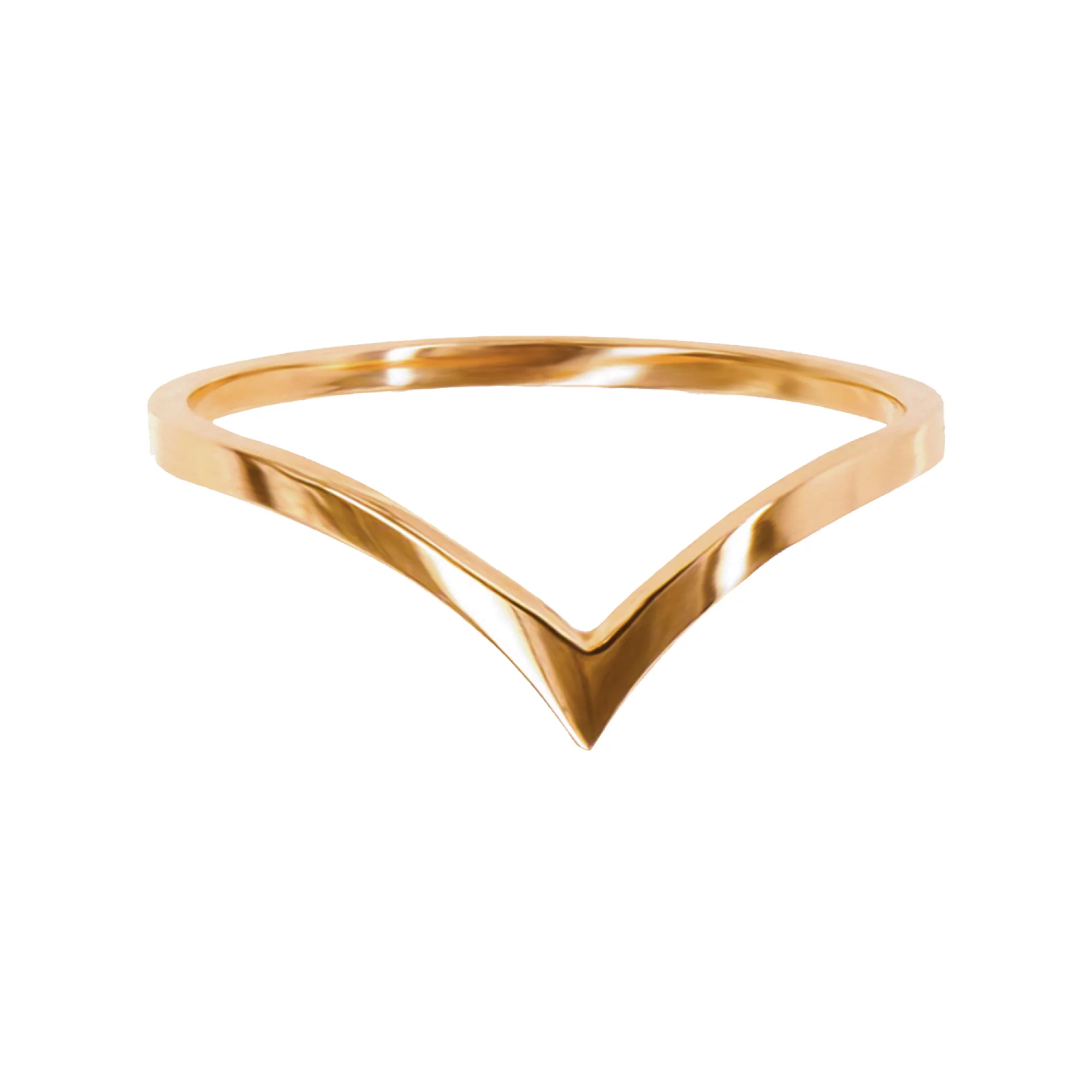Кольцо на фалангу из красного золота - 960451 – изображение 2