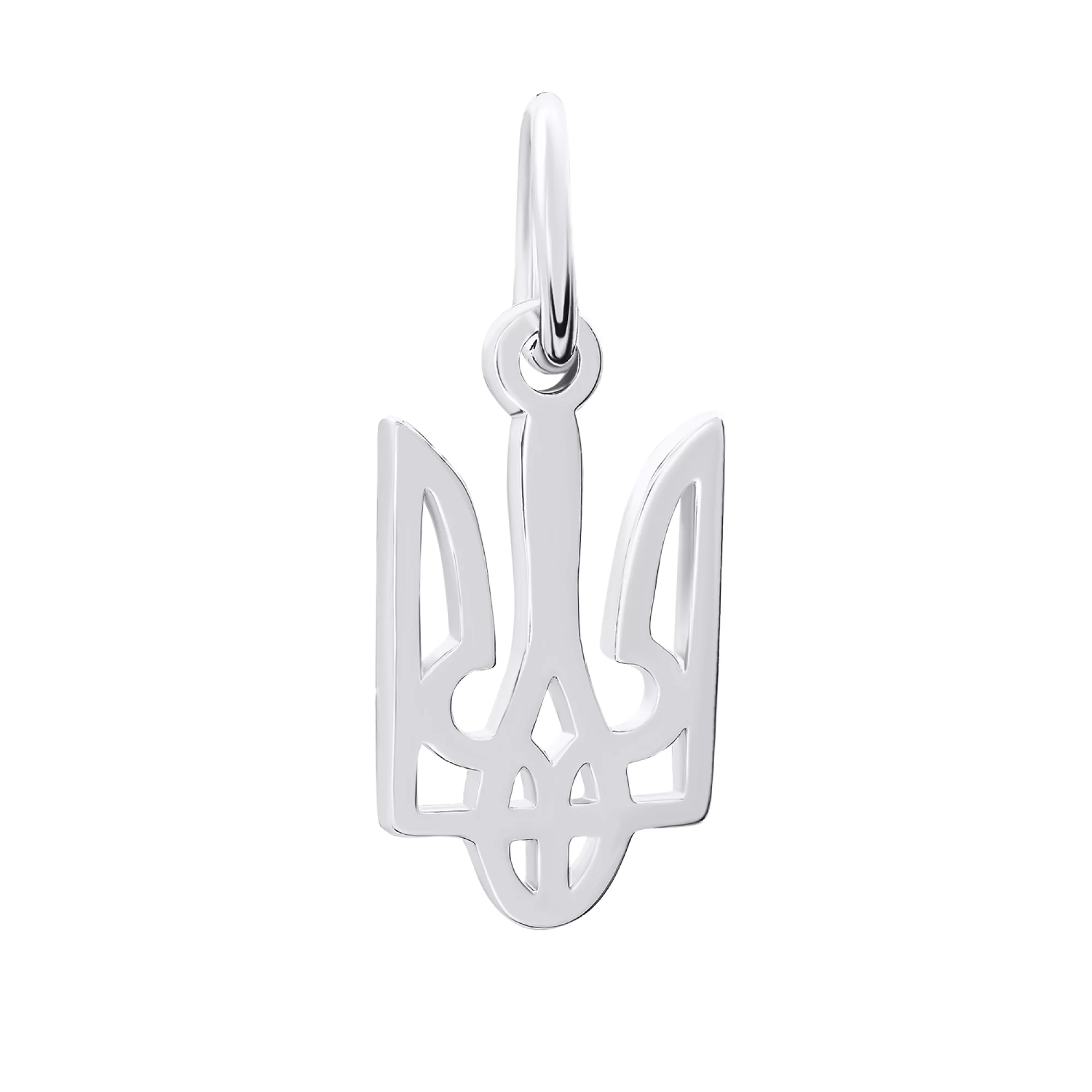 Підвіска срібна "Тризуб-Герб України" - 1492256 – зображення 1