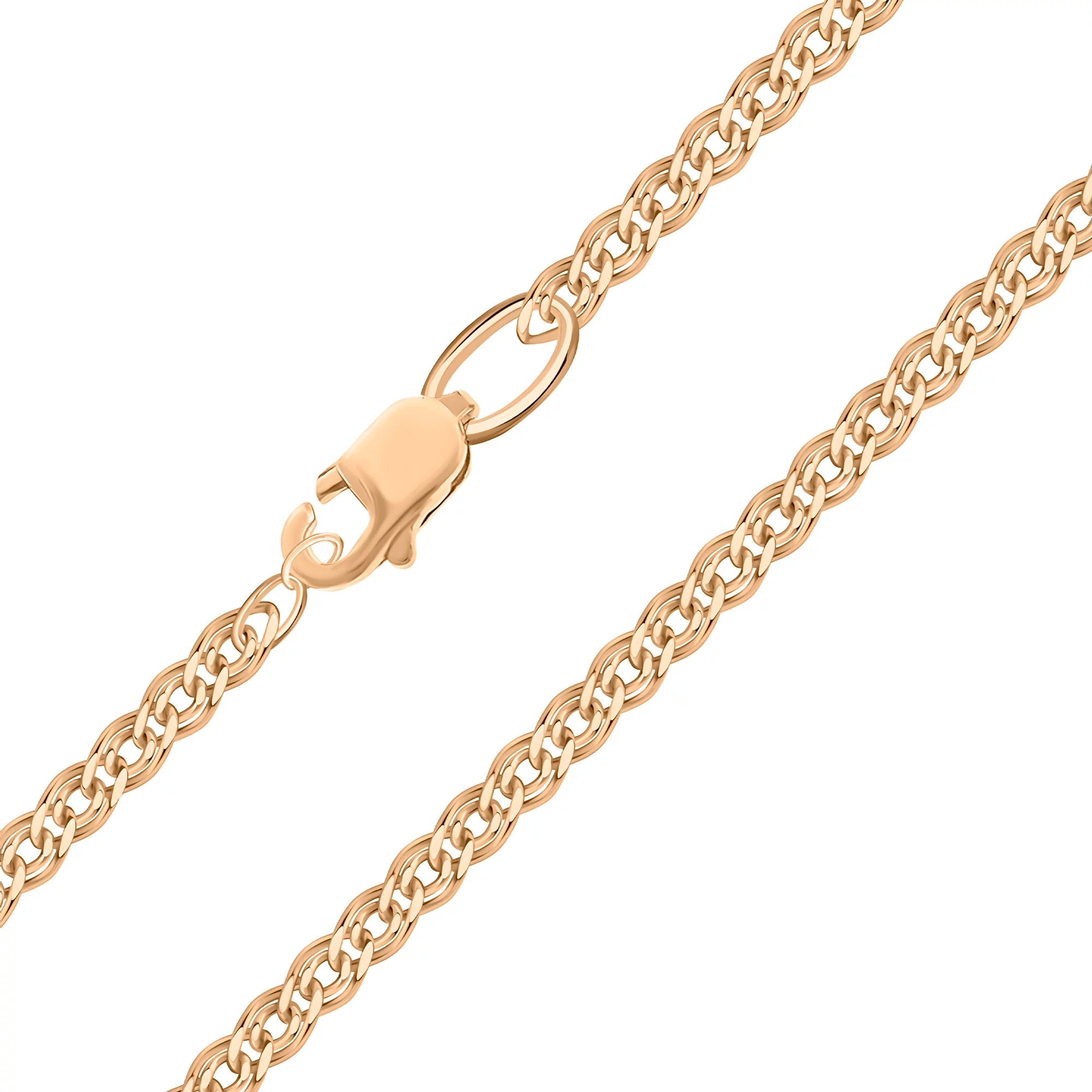 Золотая цепочка с плетением мона лиза - 776112 – изображение 1