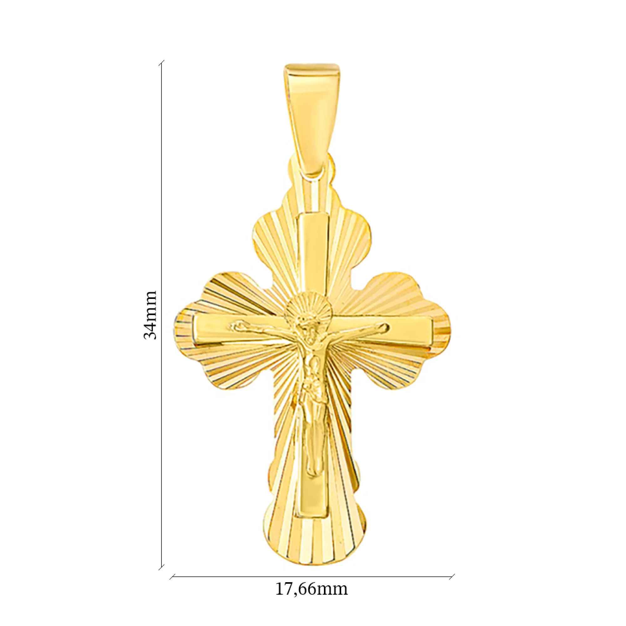 Золотой крестик - 963810 – изображение 2