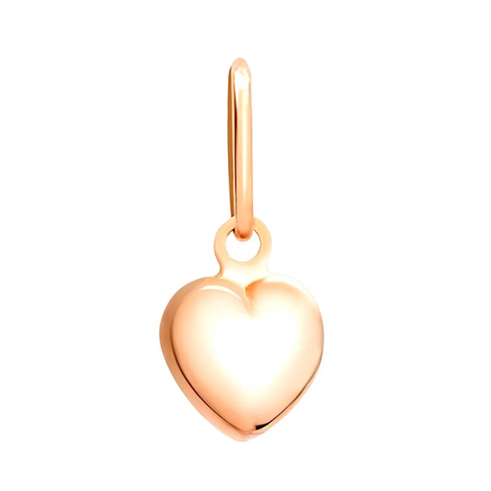 Подвеска из красного золота Сердце. Артикул 420085: цена, отзывы, фото – купить в интернет-магазине AURUM