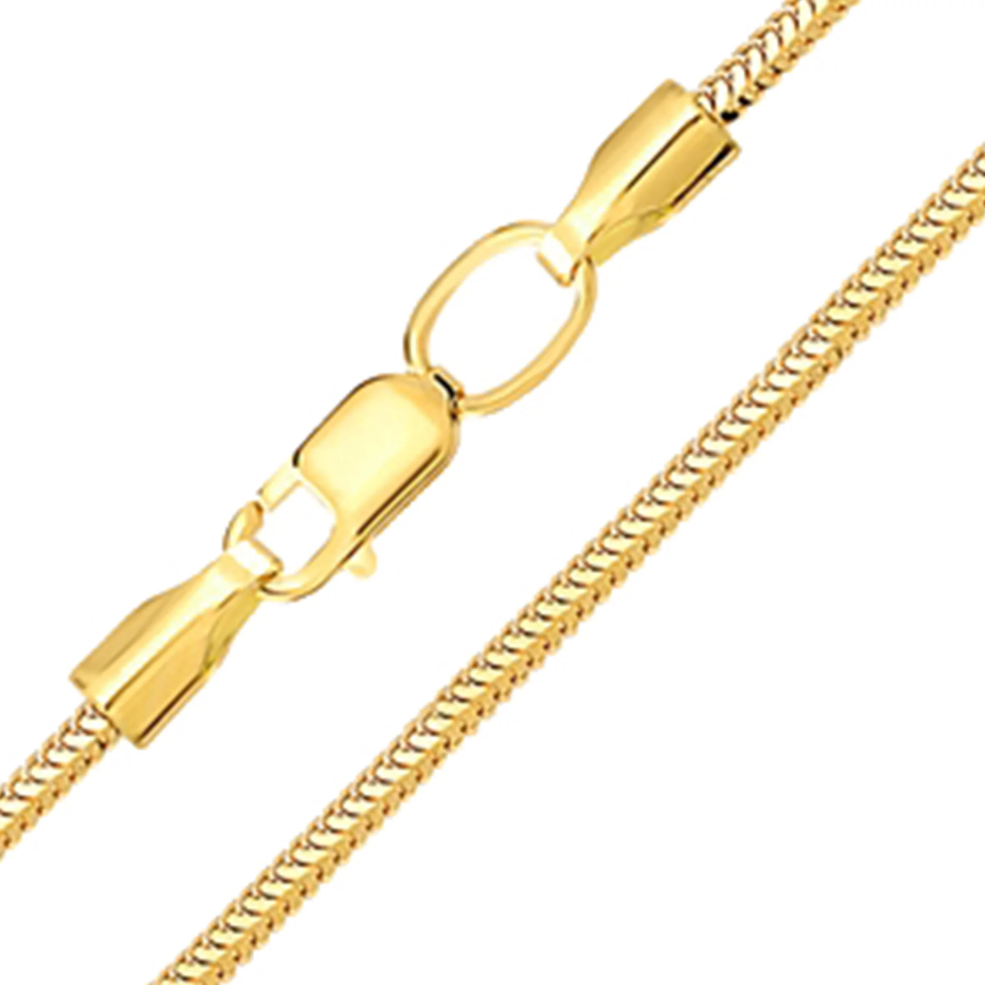 Ланцюг з лимонного золота плетіння снейк - 959063 – зображення 1