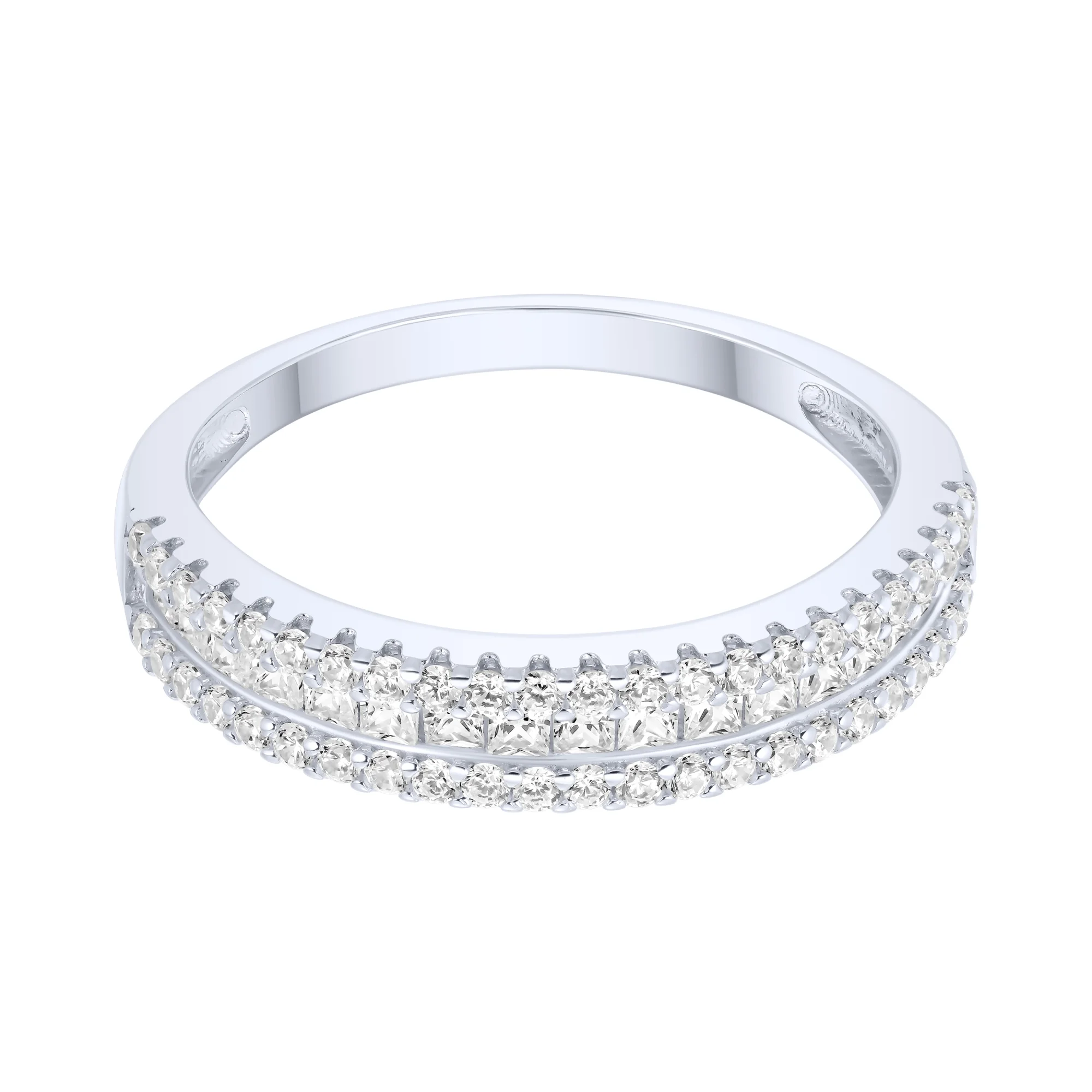 Кольцо из серебра с фианитами - 2279877 - 2
