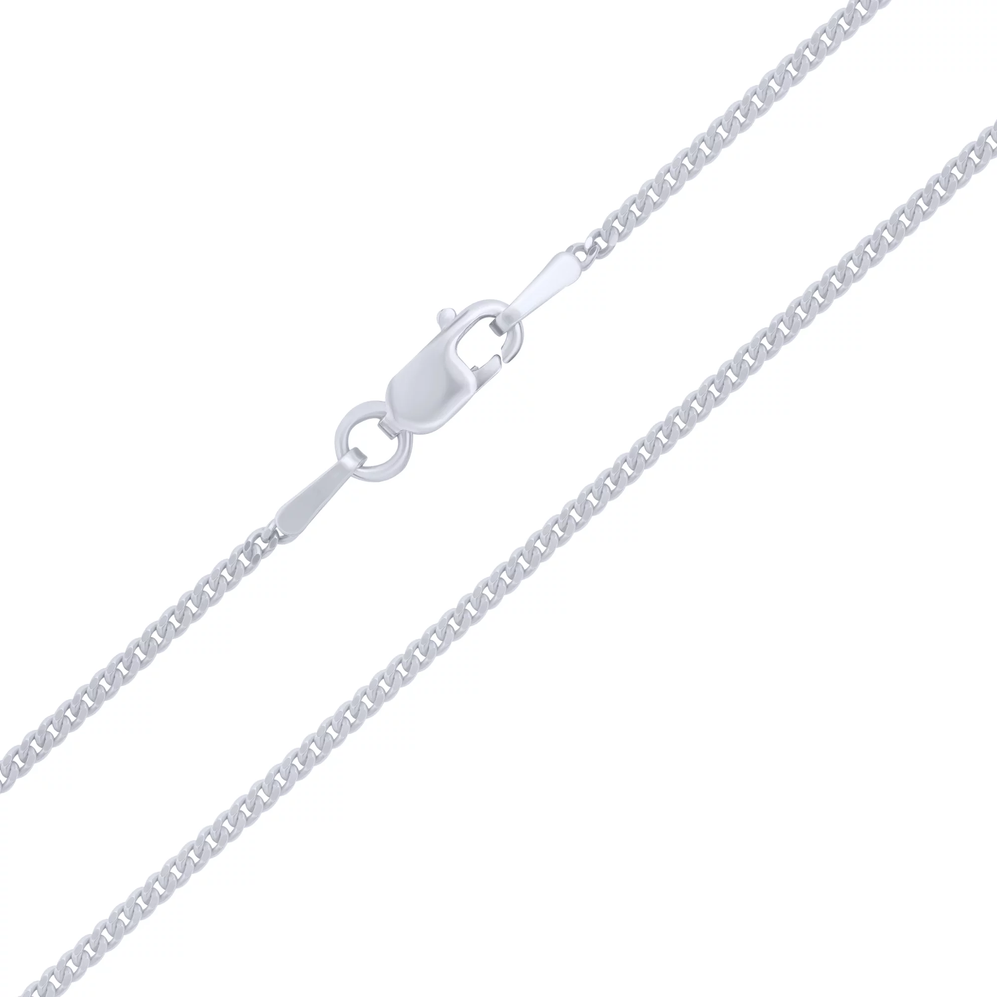 Срібний ланцюжок панцирне плетіння - 1685551 – зображення 1
