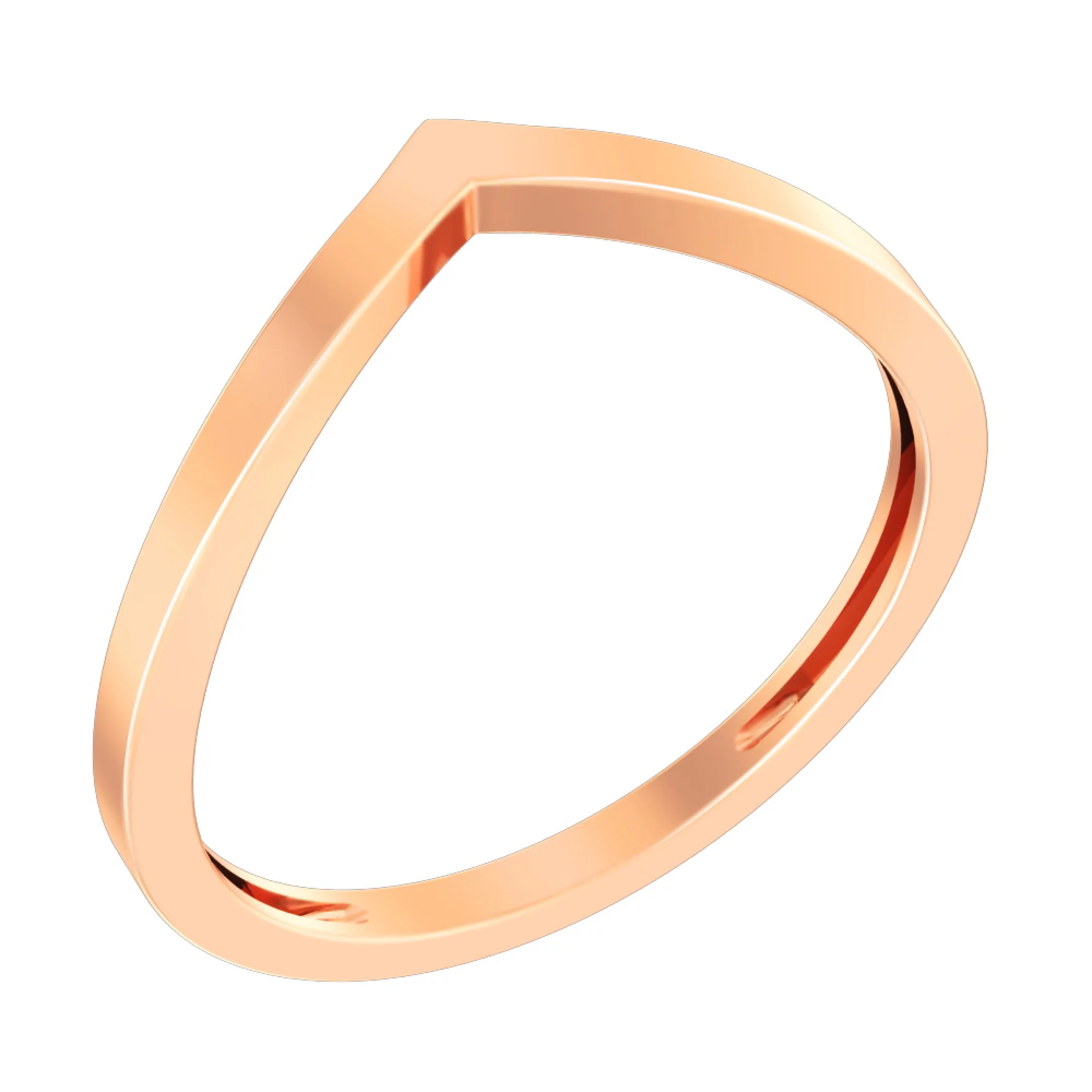 Кольцо из красного золота - 963904 – изображение 1
