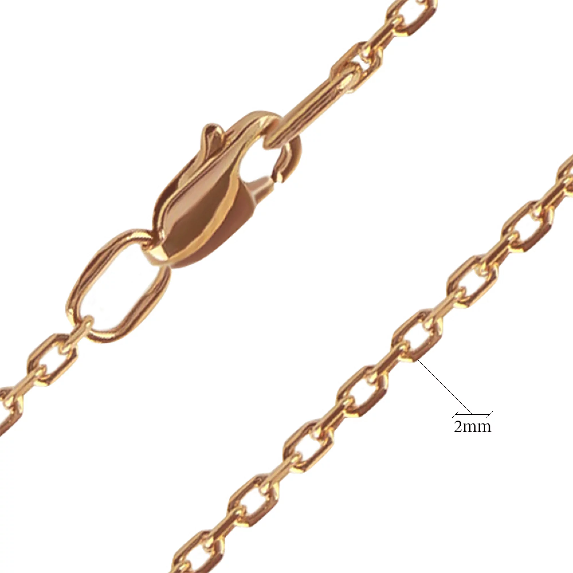 Золотая цепочка плетением якорь - 648754 – изображение 2