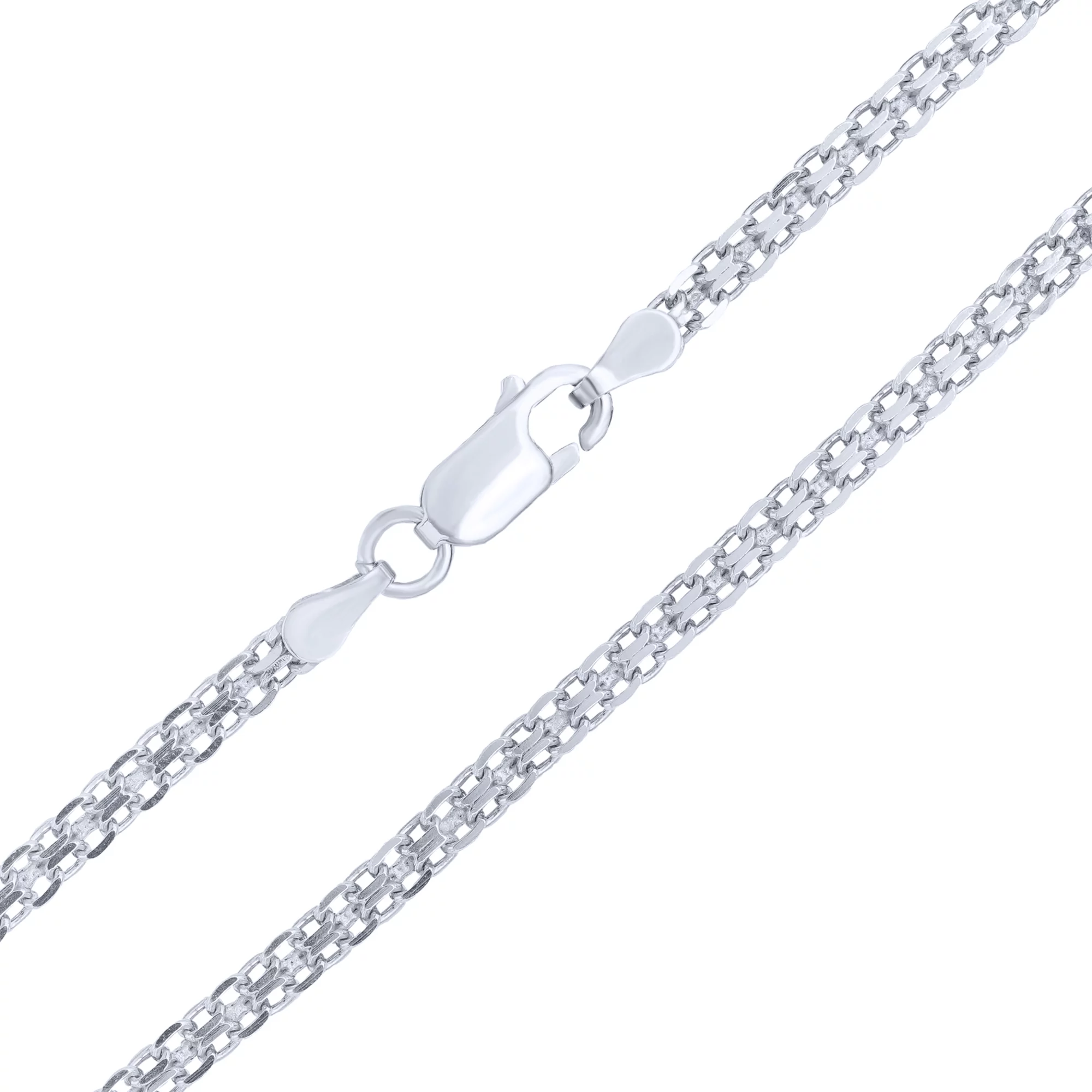 Срібний браслет плетіння якірний бісмарк - 1714997 – зображення 2