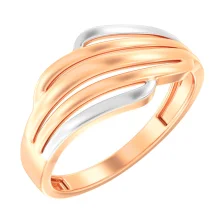 Каблучка у комбінованому золоті - 1450804