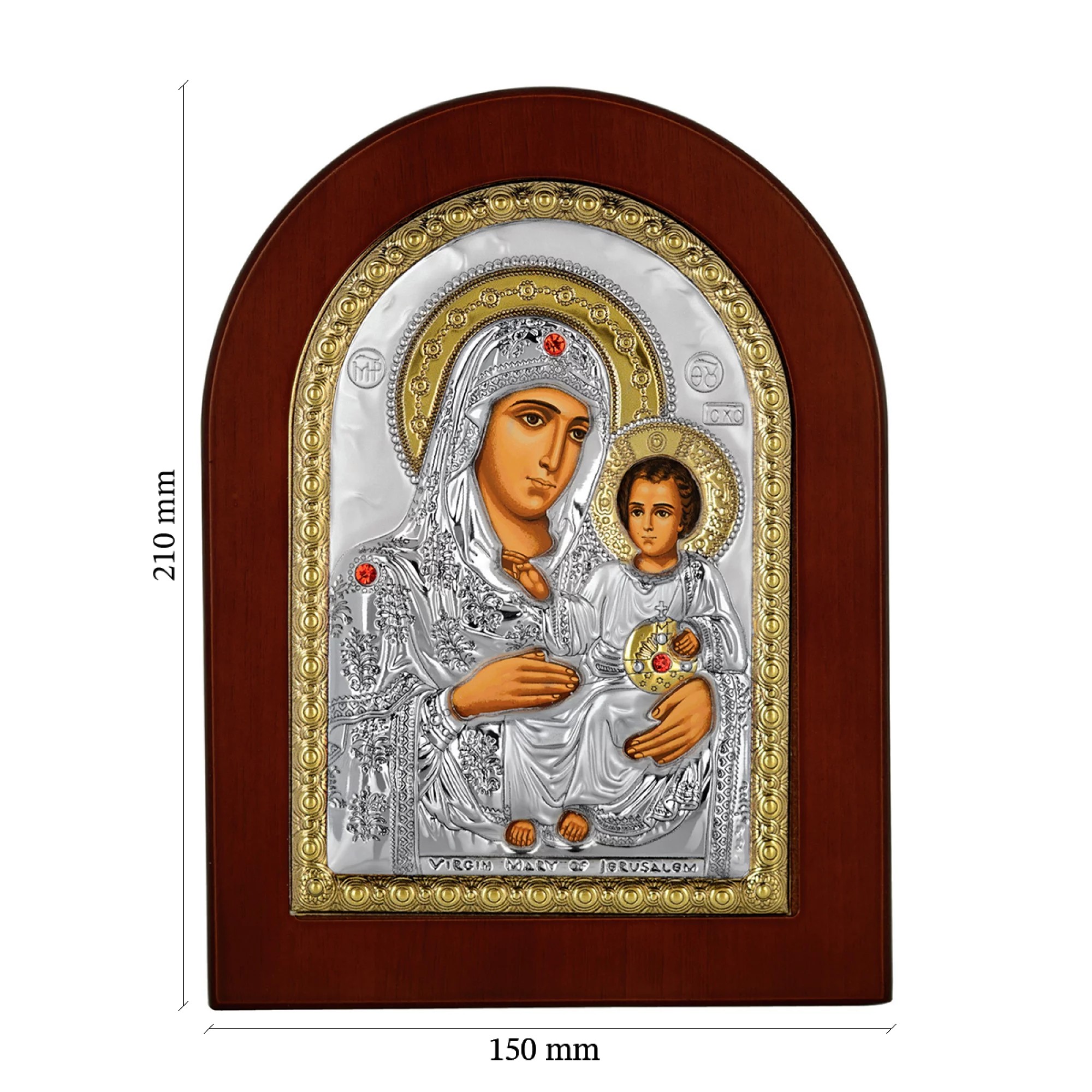 Икона Пресвятая Богородица «Иерусалимская». Размер 15х21 см - 413310 – изображение 3