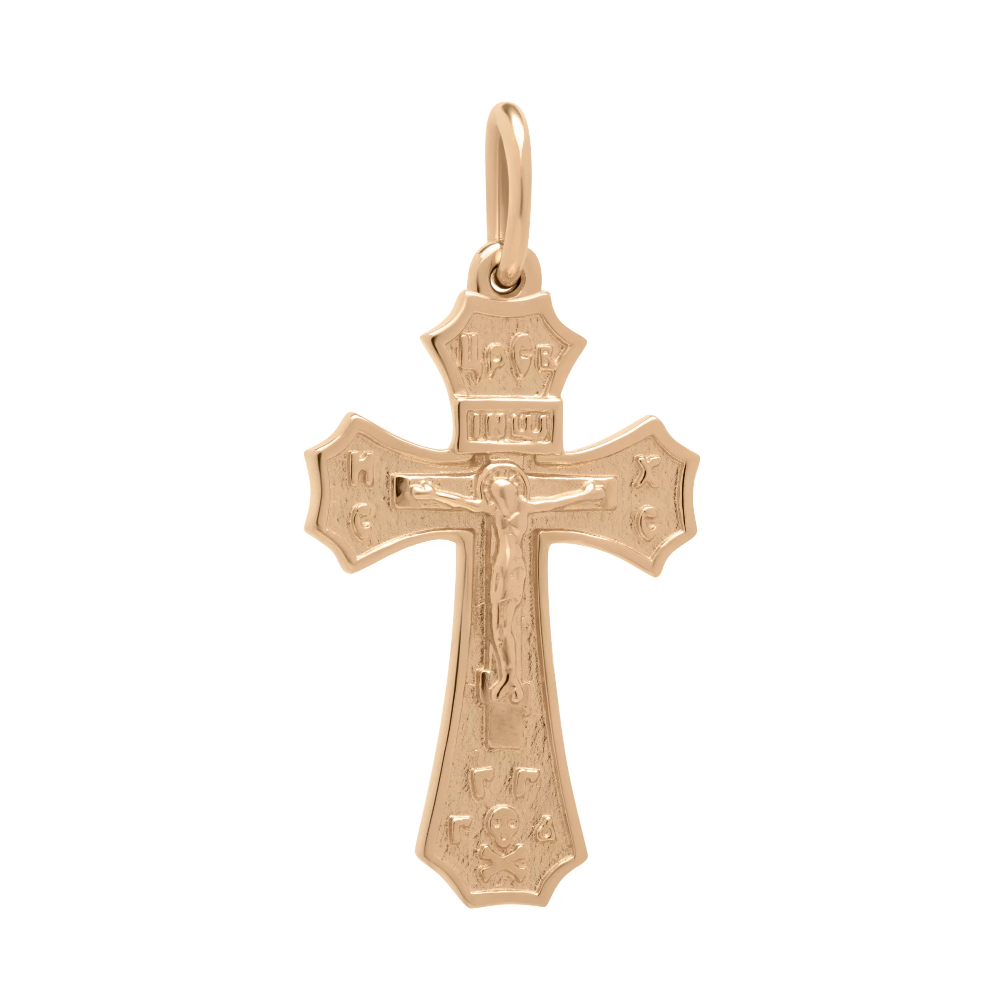 Православный золотой крест с распятием - 1703875 – изображение 1