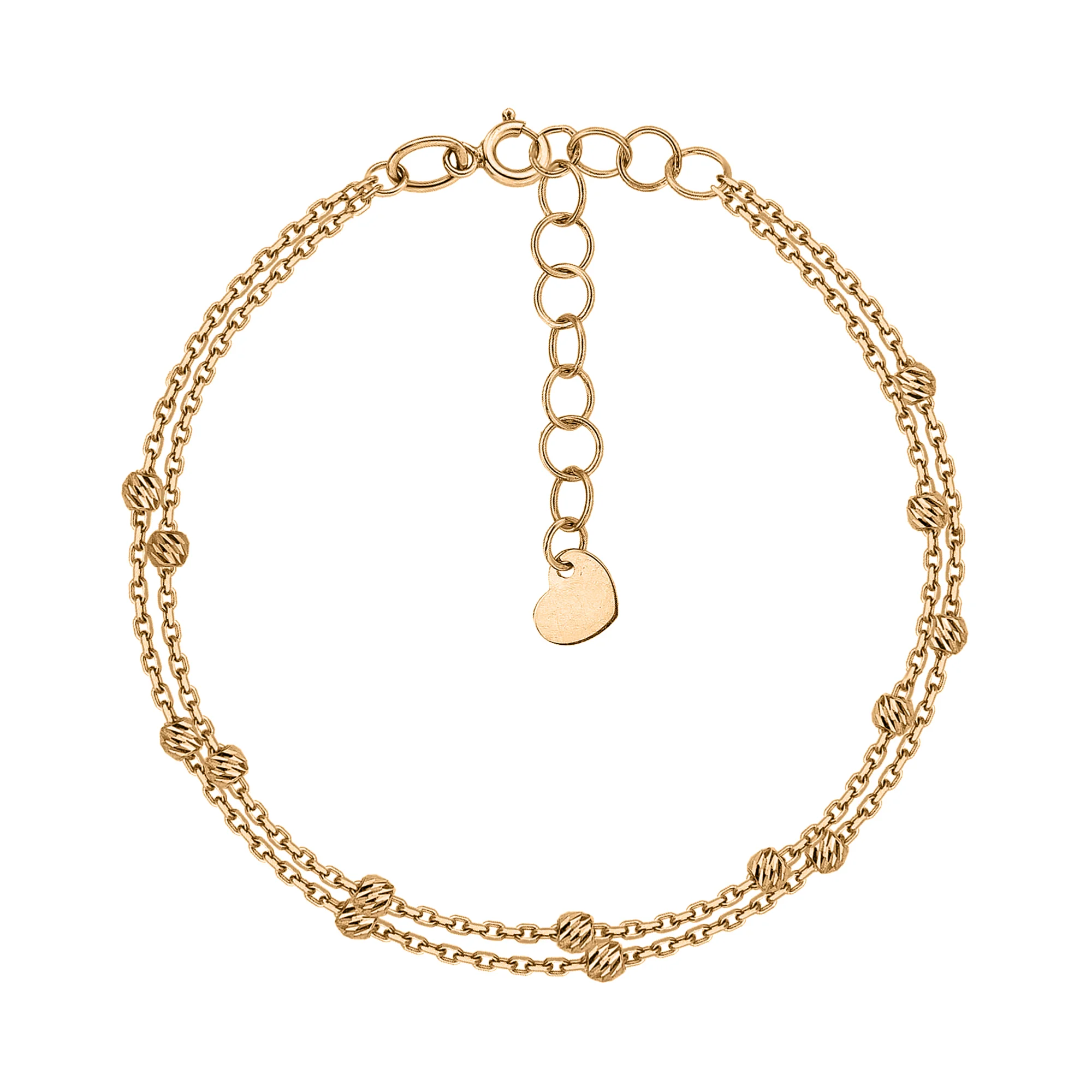 Золотые браслеты на ногу