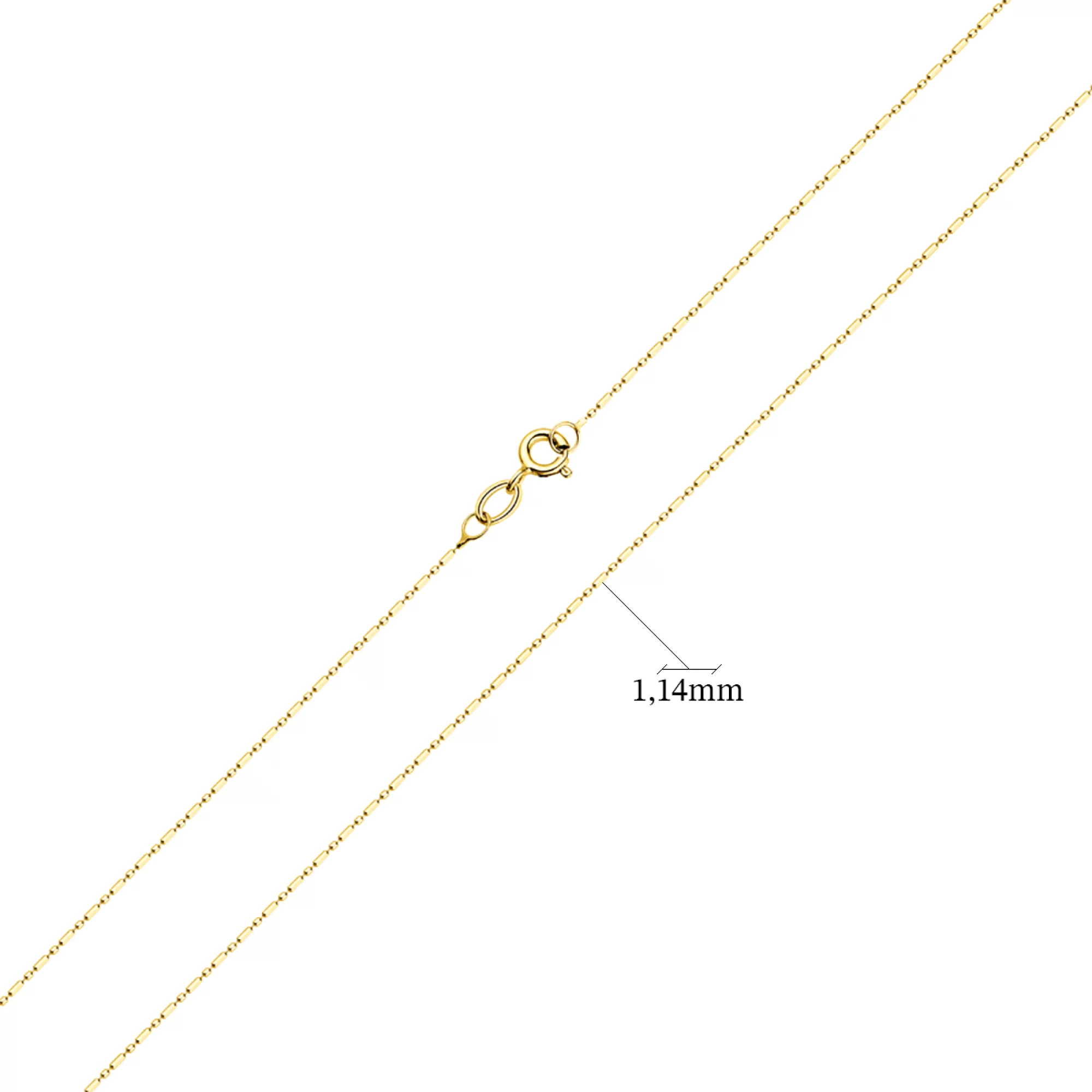 Цепочка из лимонного золота  плетение гольф - 1266297 – изображение 2