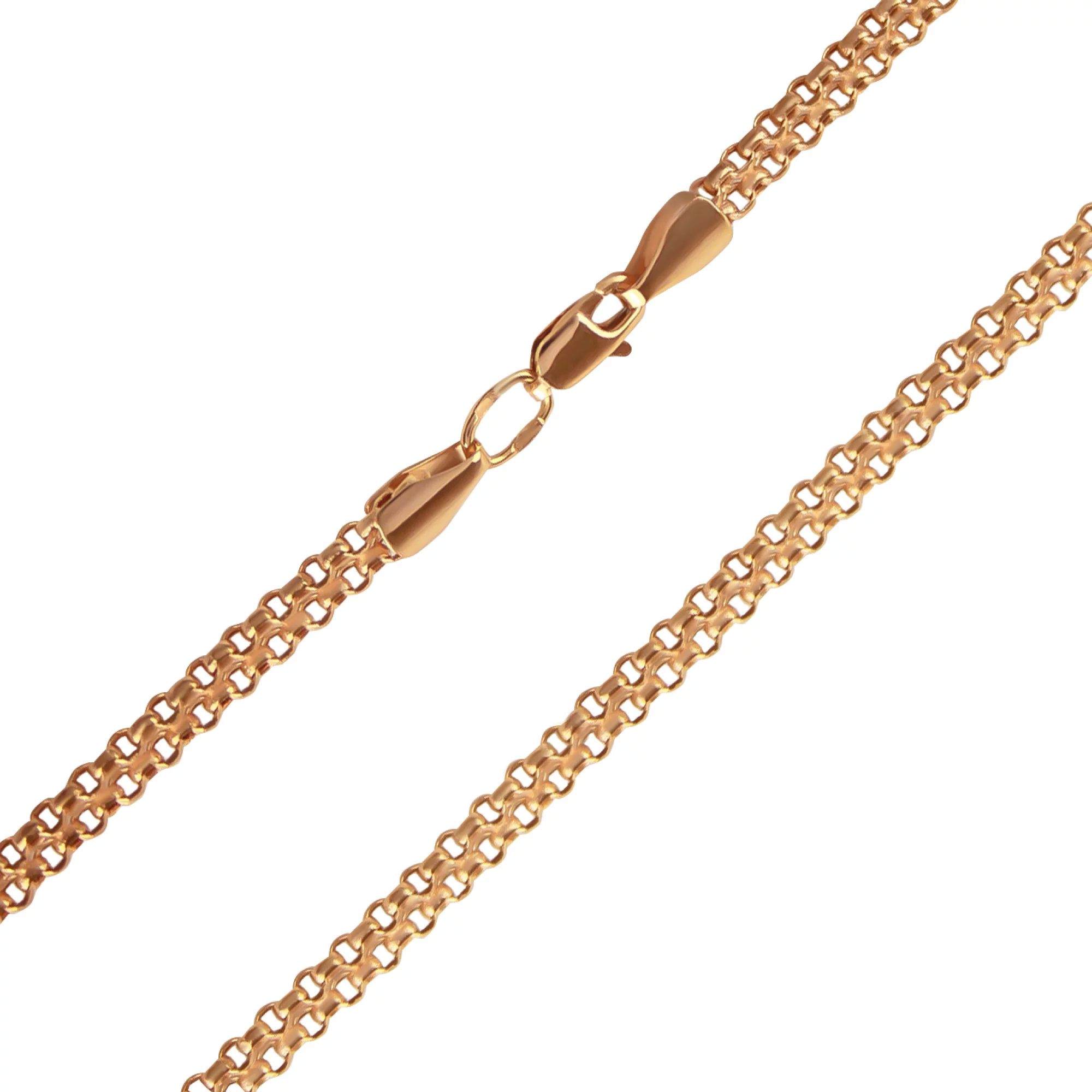 Золотая цепочка с плетением Якорный Бисмарк - 687135 – изображение 1