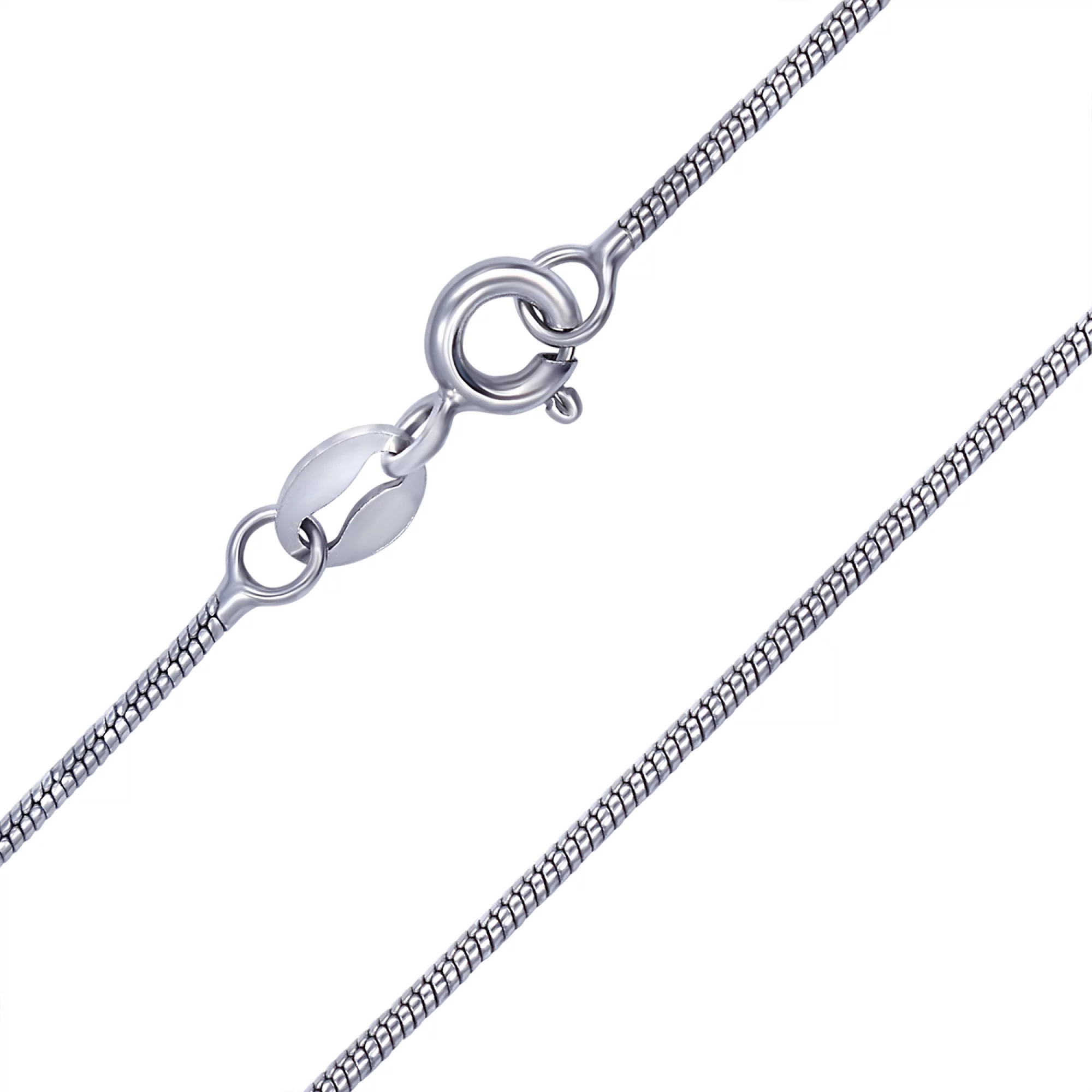 Срібний ланцюг плетіння снейк - 1443069 – зображення 1