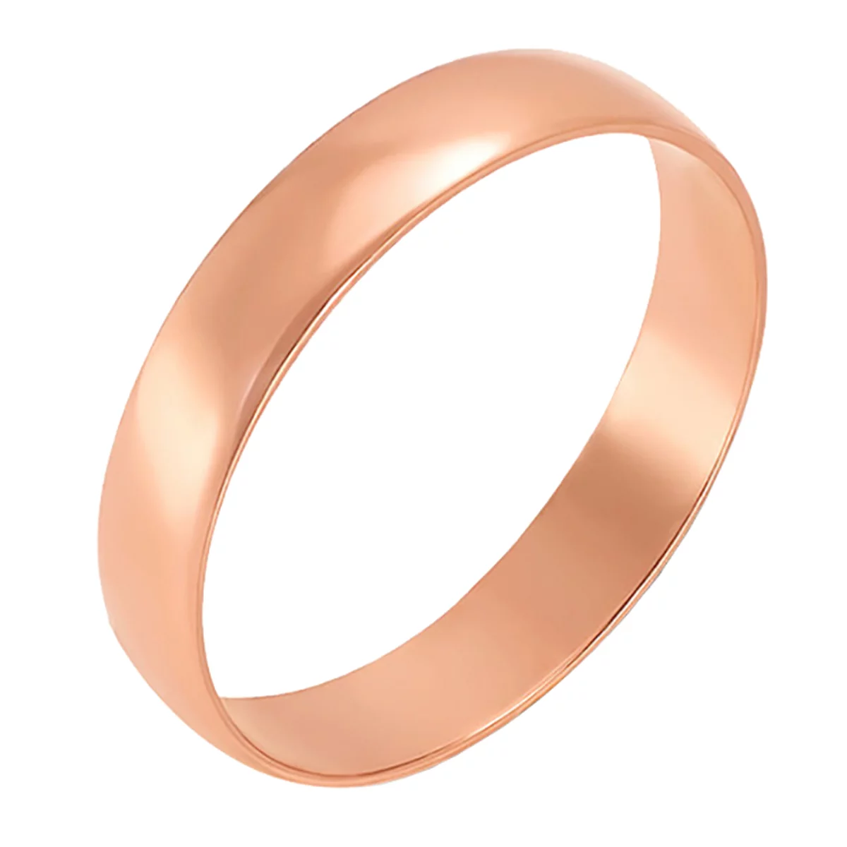 Обручальное кольцо из красного золота Классическое. Артикул 1001/4: цена, отзывы, фото – купить в интернет-магазине AURUM