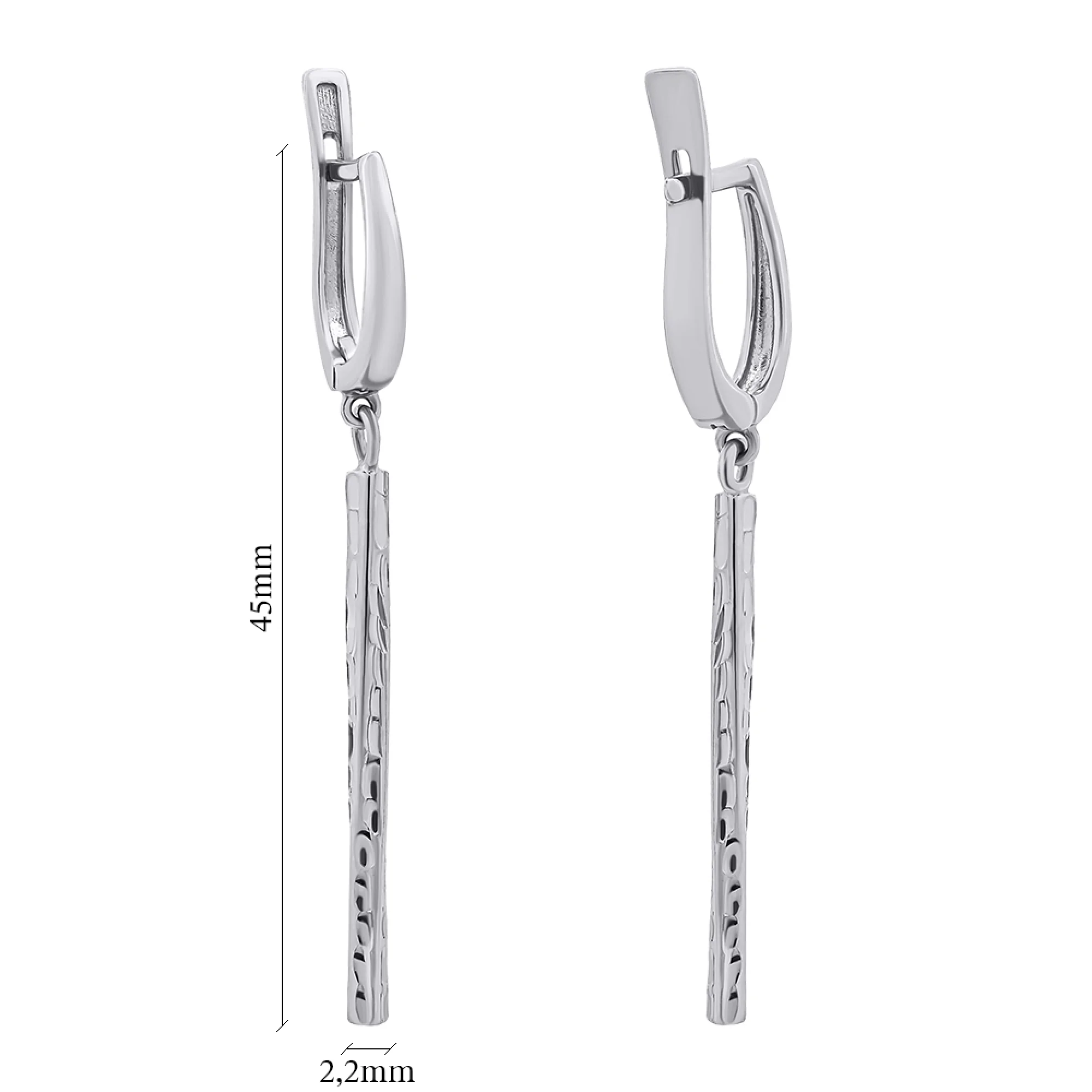 Сережки с подвесами из серебра - 1454527 - 3