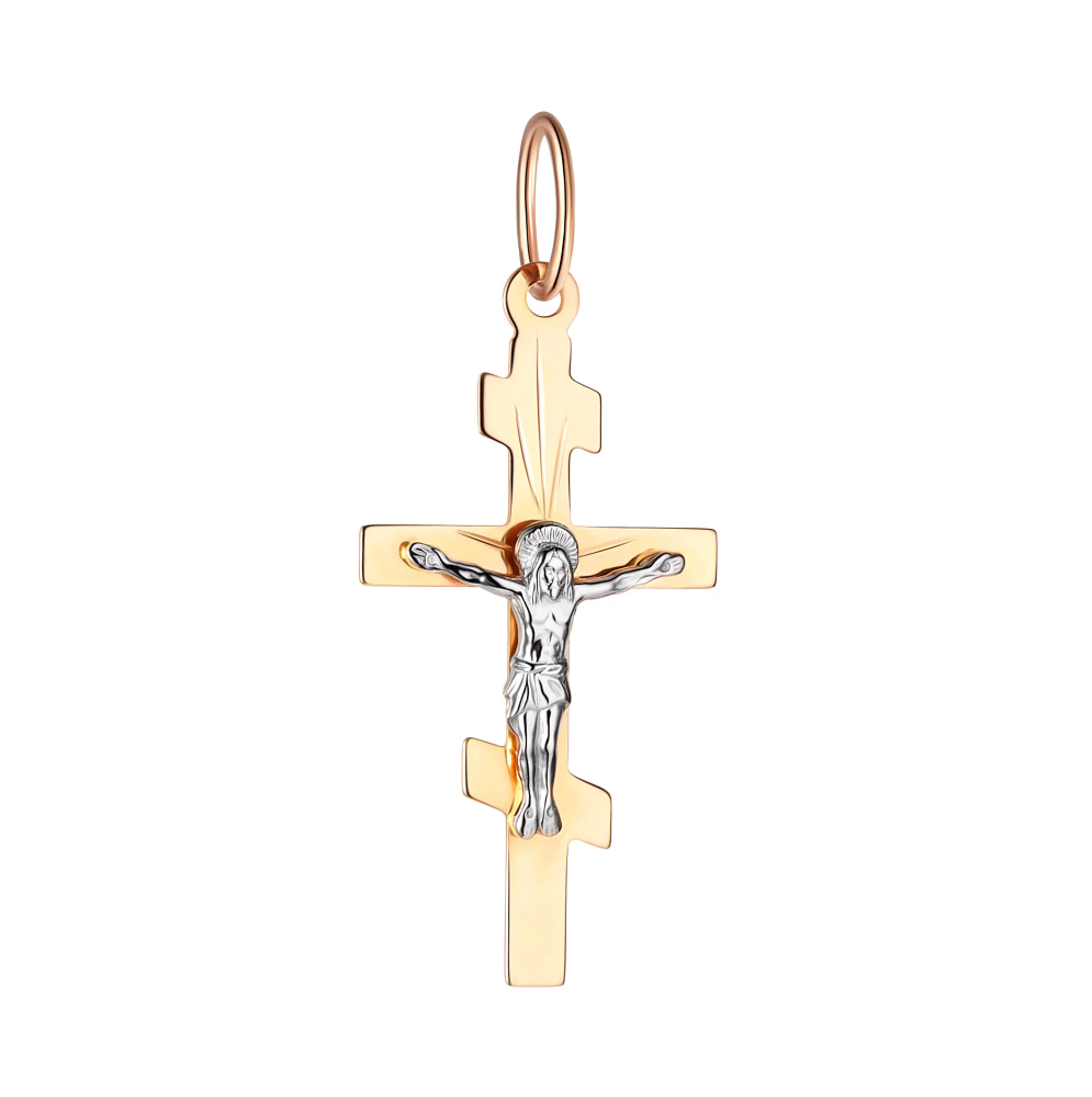 Крестик из красного золота - 1532767 – изображение 1
