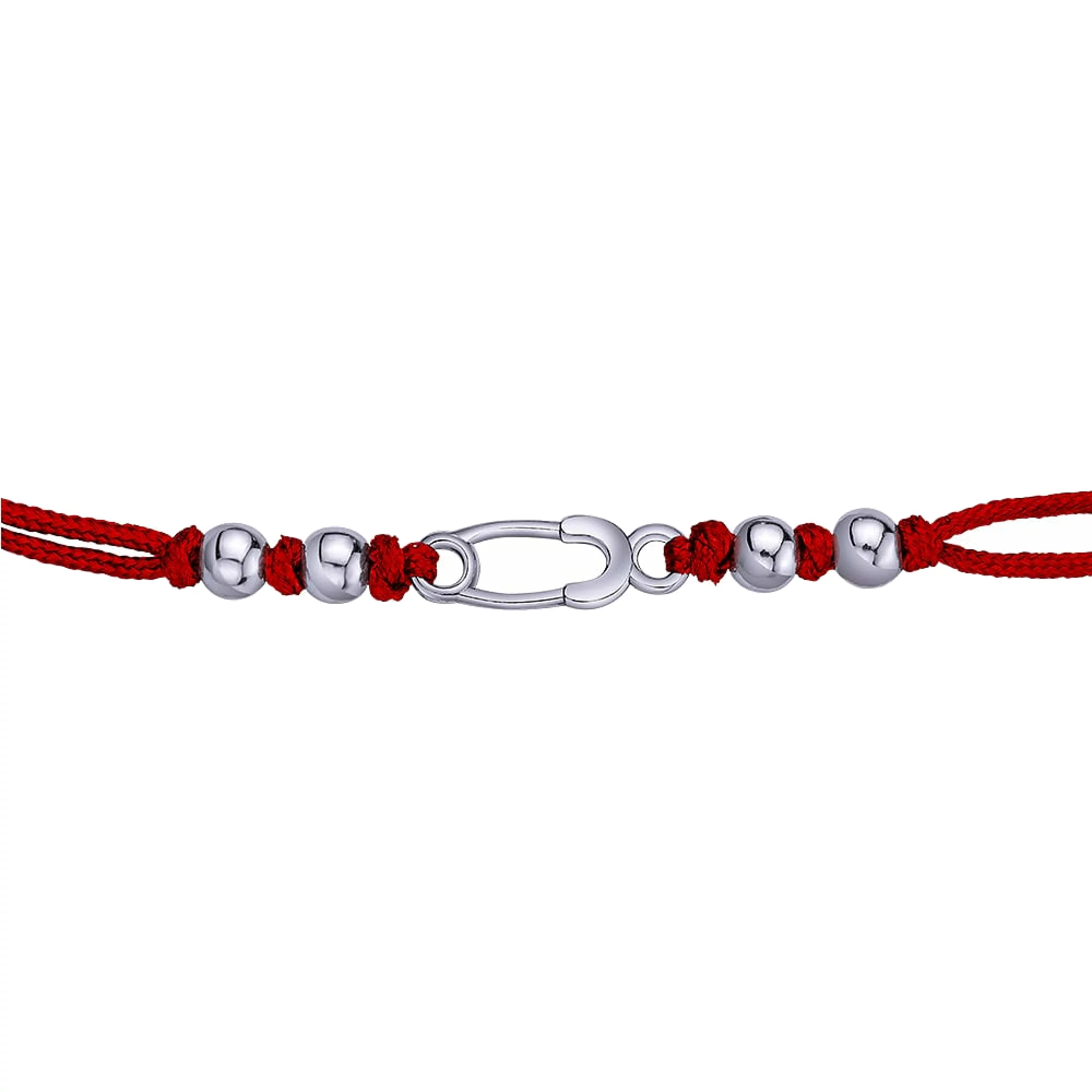 Красная нить с серебряной вставкой Шпилька - 457916 – изображение 2