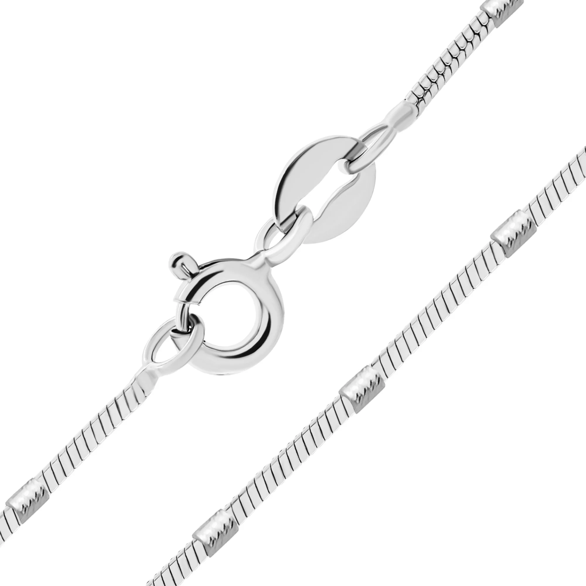 Цепочка серебряная плетение снейк - 1551020 – изображение 1