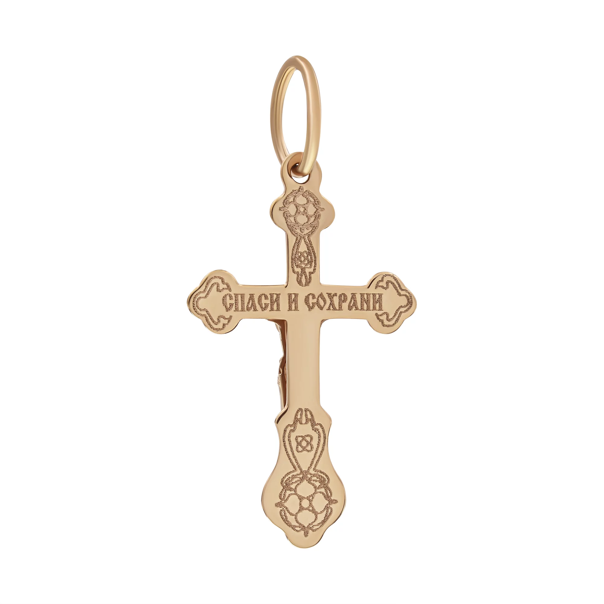 Крест из красного золота - 367409 – изображение 2